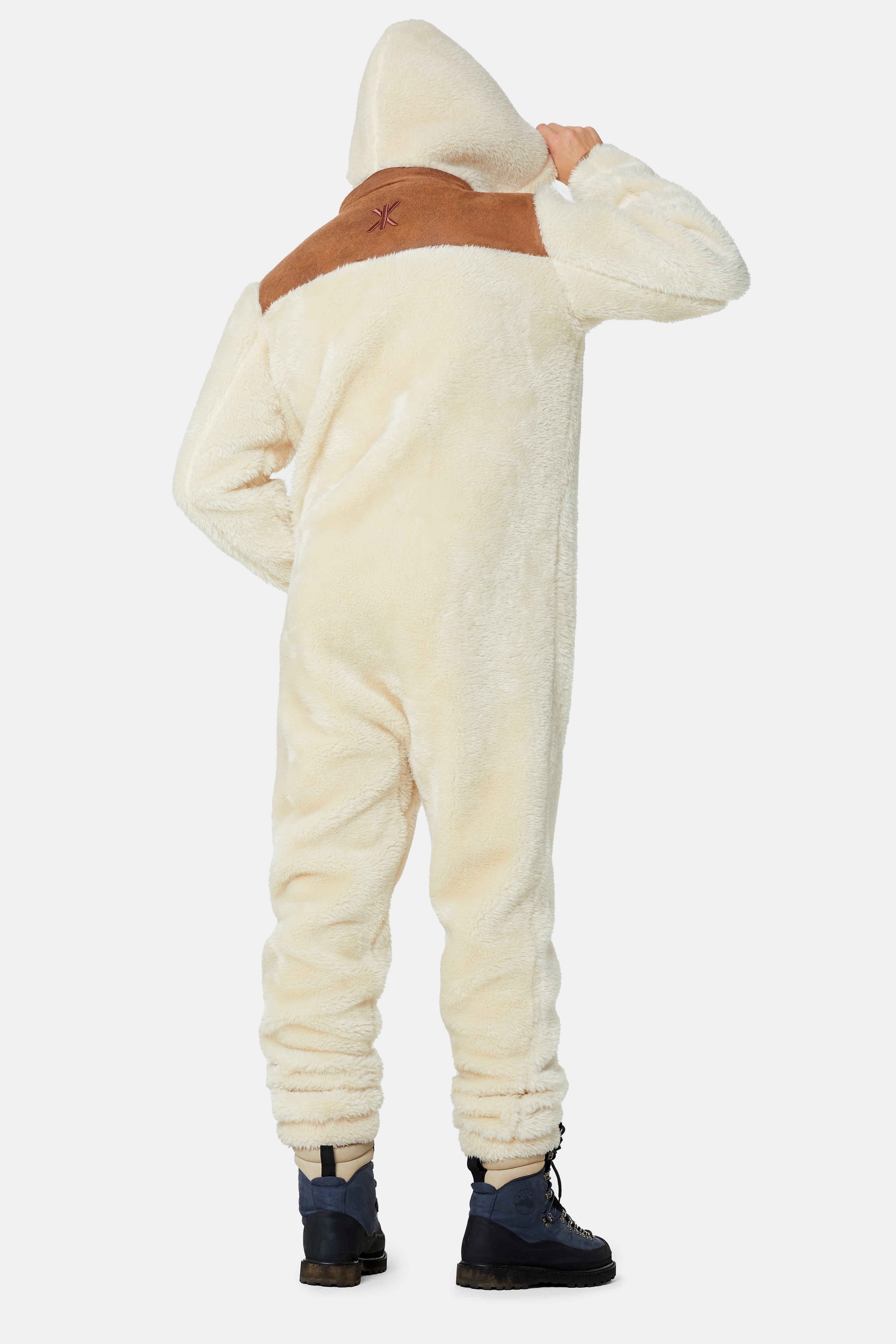 The New Vegan Shearling Jumpsuit Off White