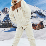 The New Vegan Shearling Jumpsuit Off White