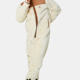 The New Vegan Shearling Jumpsuit Off White