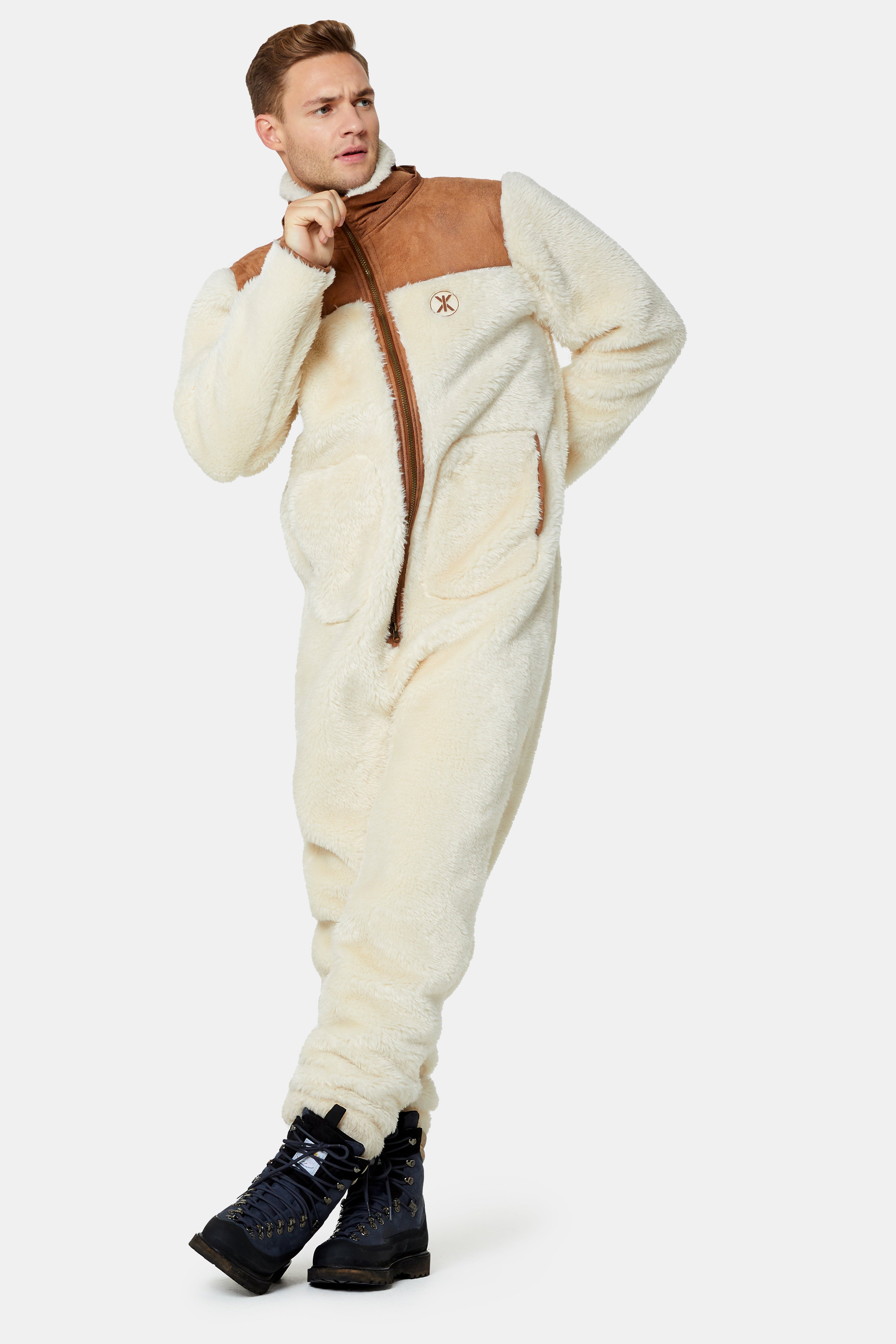 The New Vegan Shearling Jumpsuit Off White