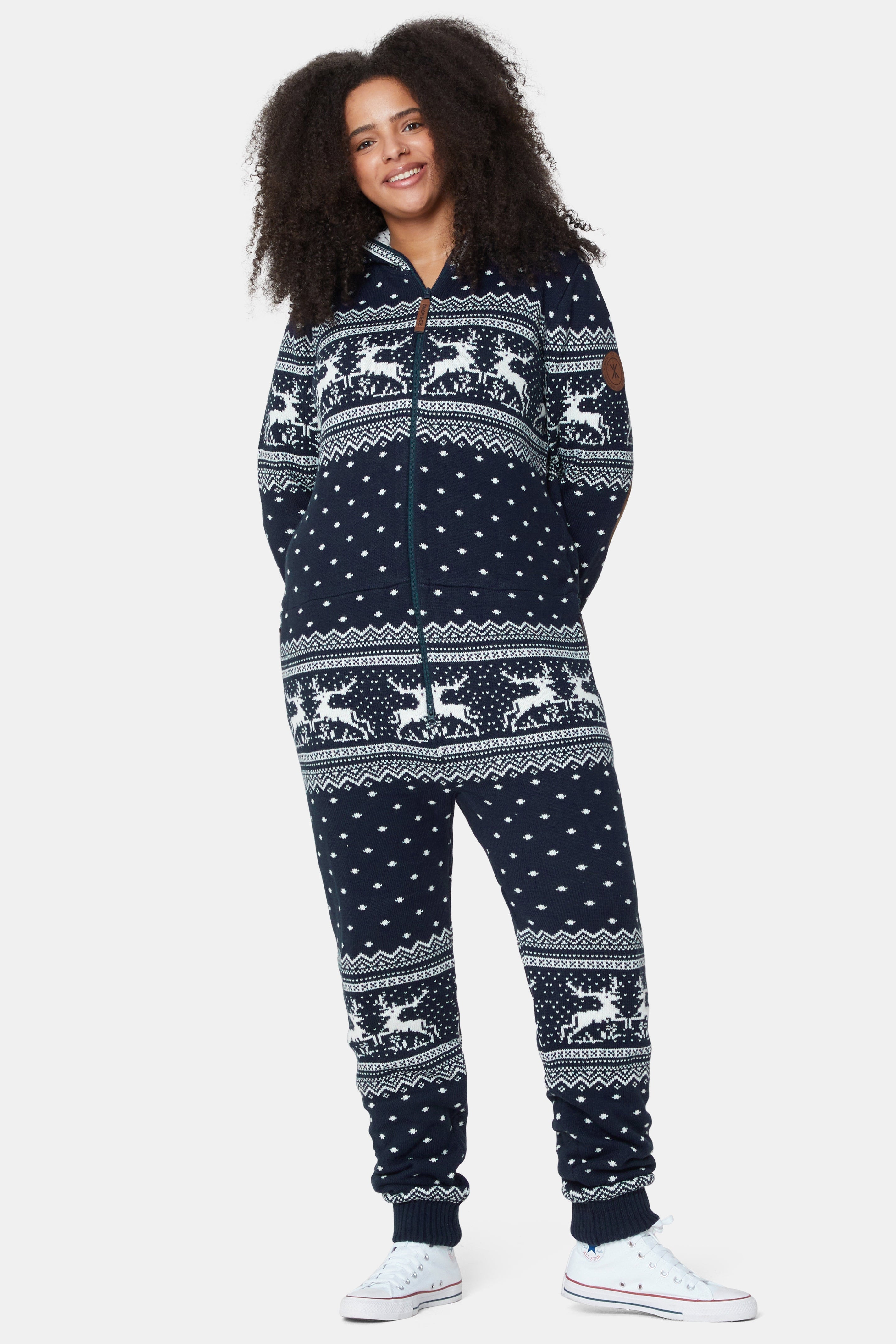 Holidays Are Coming Onesie Jumpsuit Navy