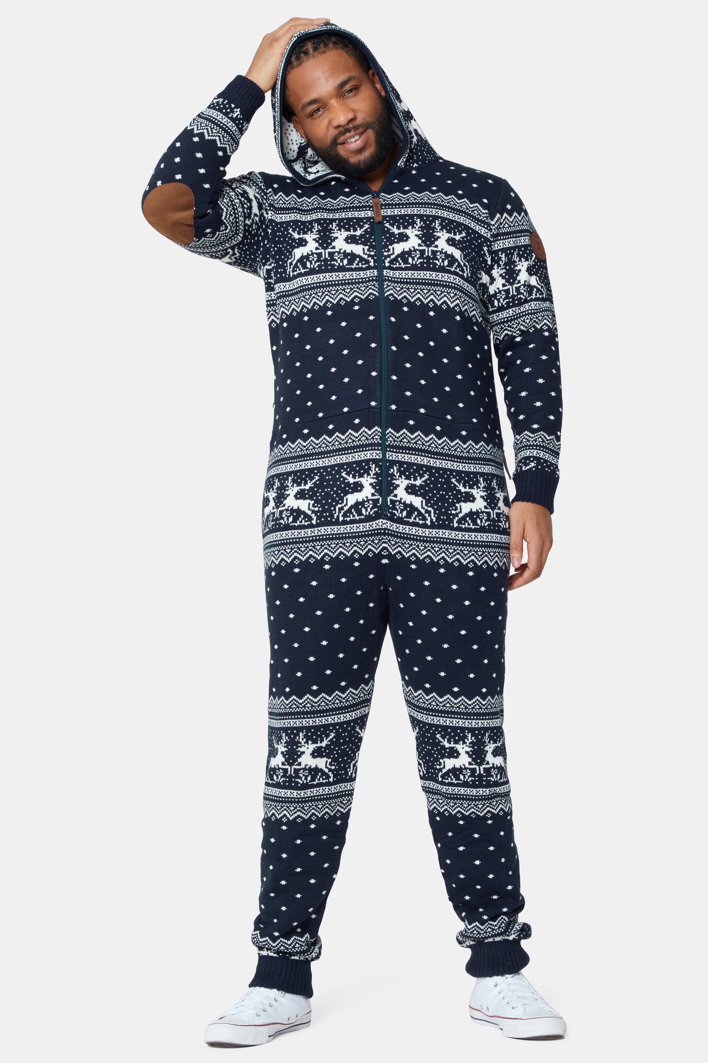 Holidays Are Coming Onesie Jumpsuit Navy