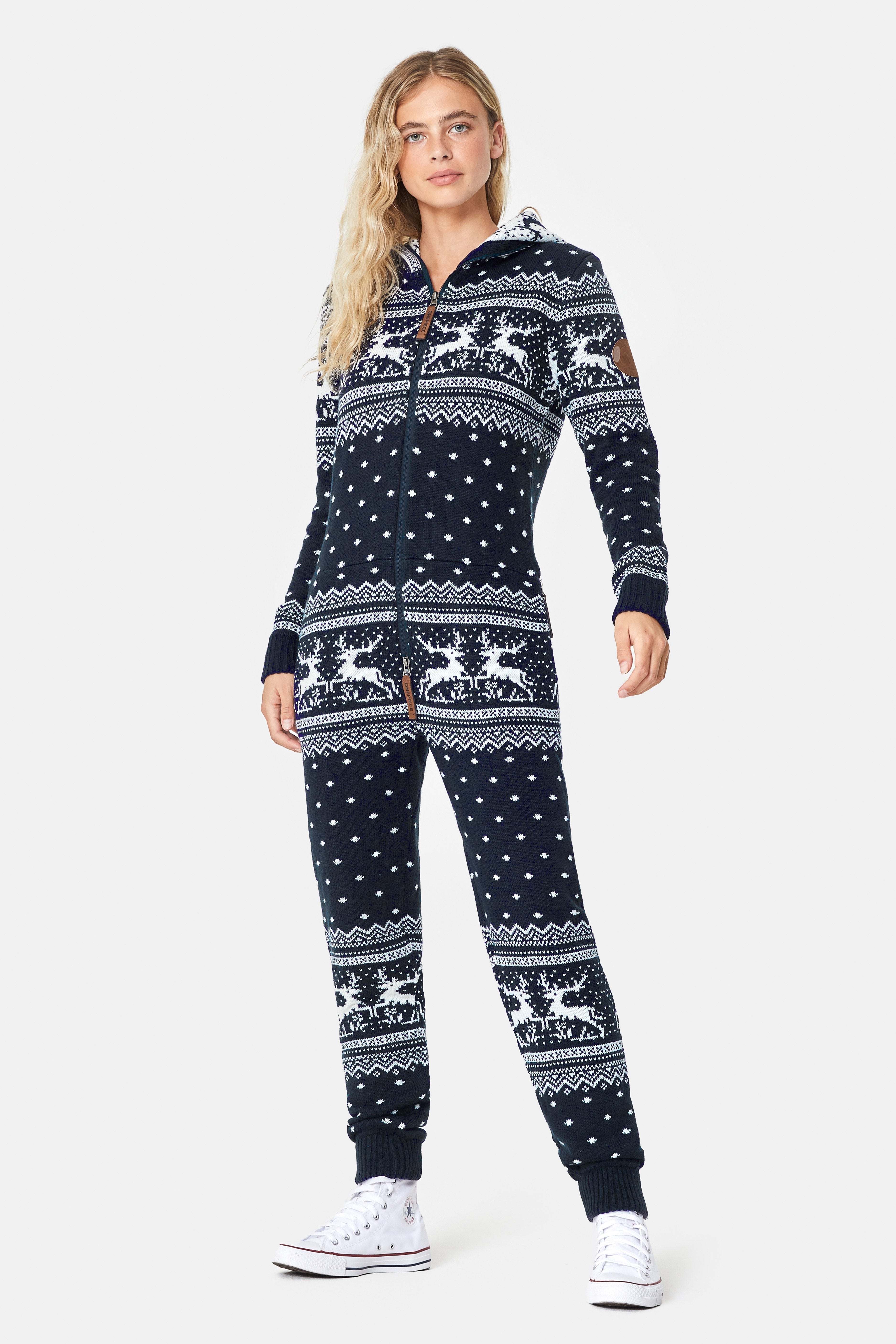 Holidays Are Coming Onesie Jumpsuit Navy
