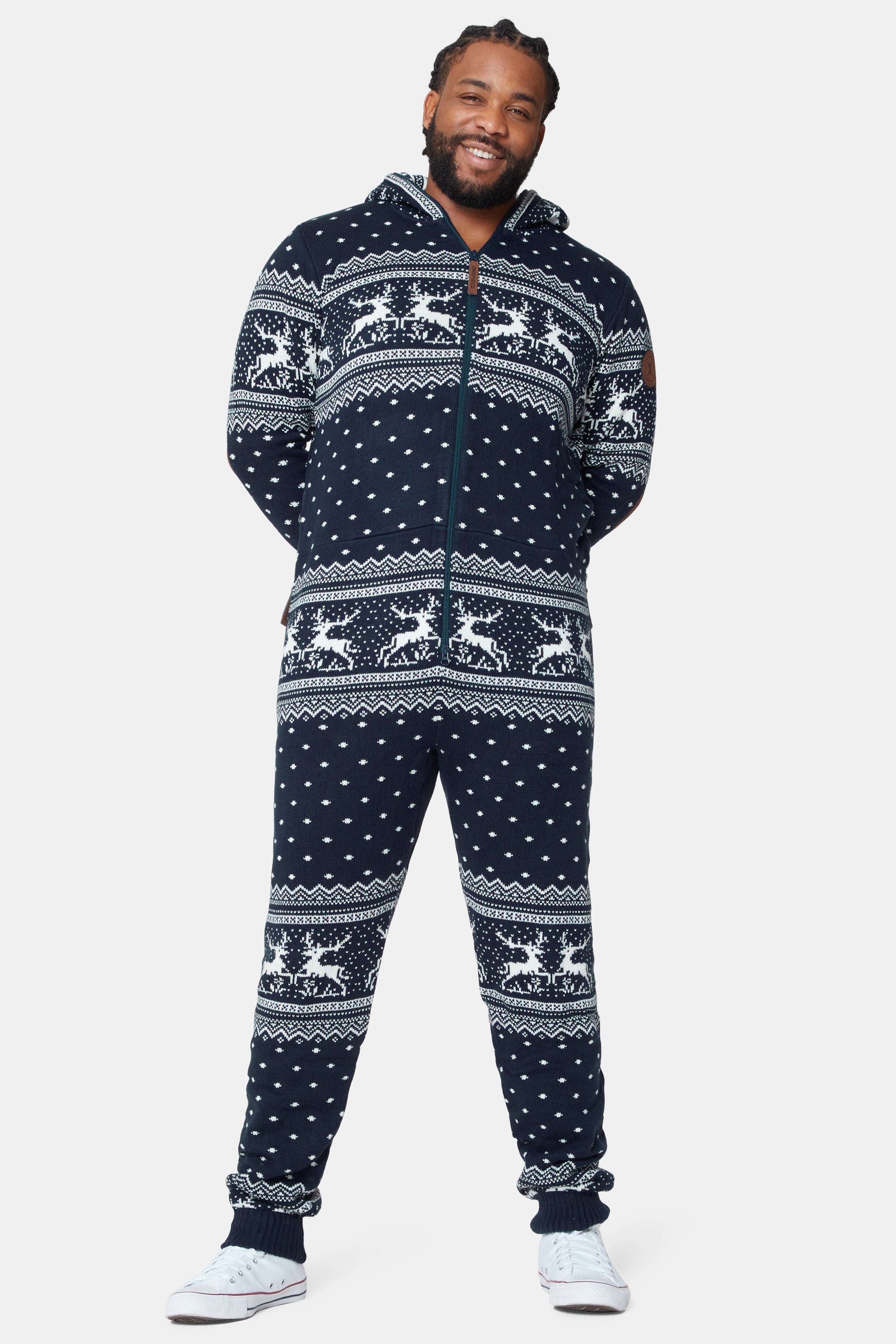 Holidays Are Coming Onesie Jumpsuit Navy