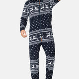 Holidays Are Coming Onesie Jumpsuit Navy