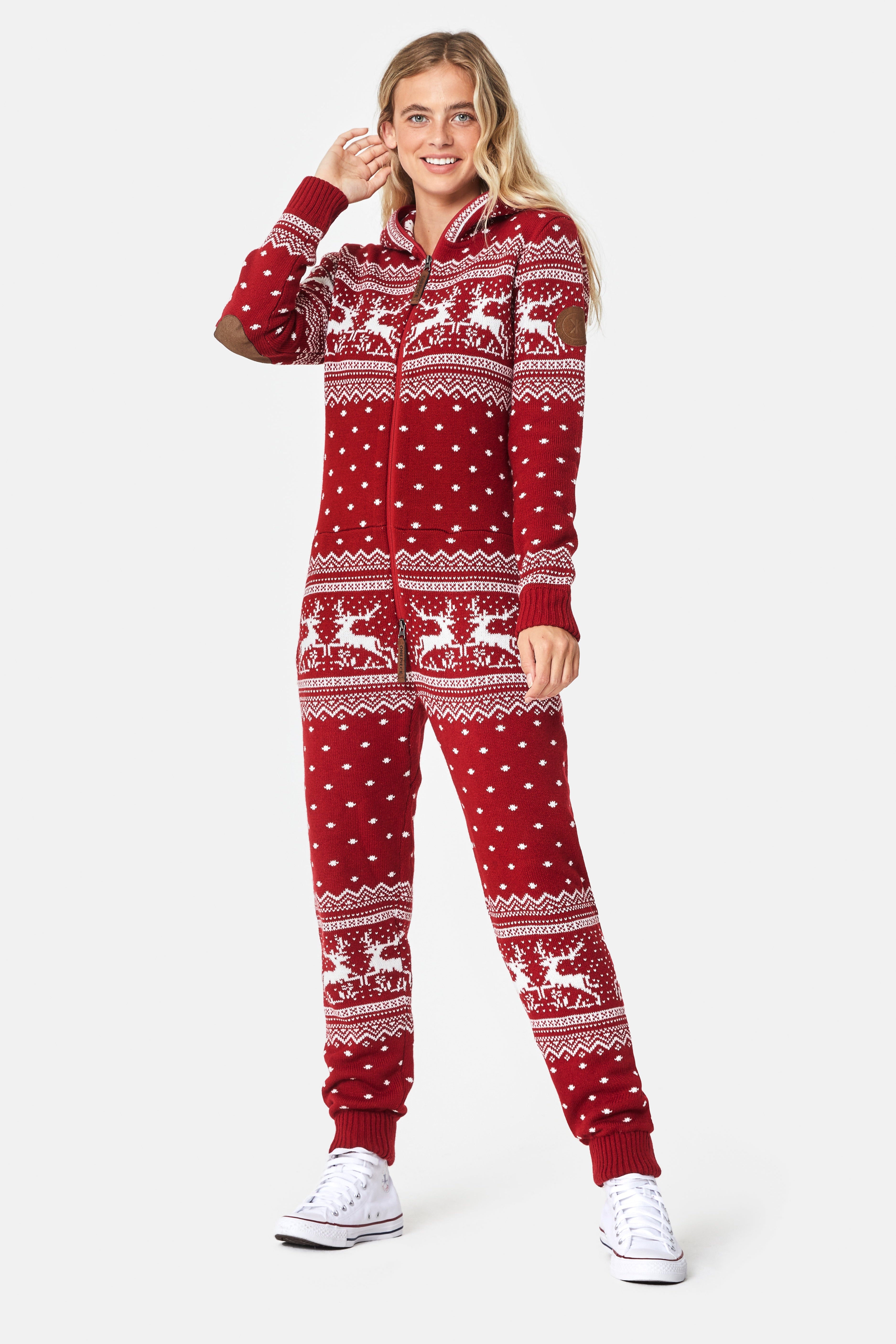 Holidays Are Coming Onesie Jumpsuit Red