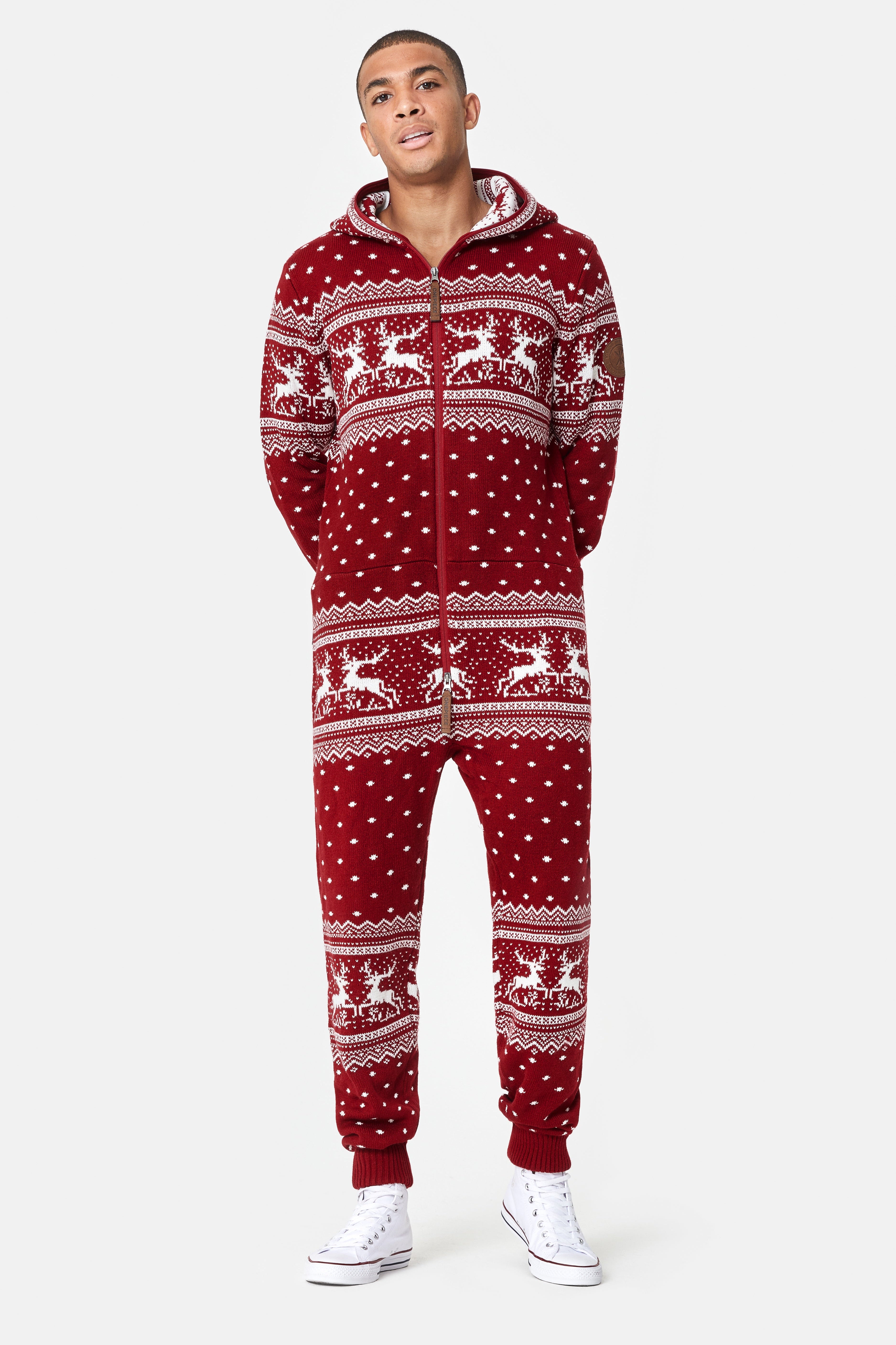 Holidays Are Coming Onesie Jumpsuit Red