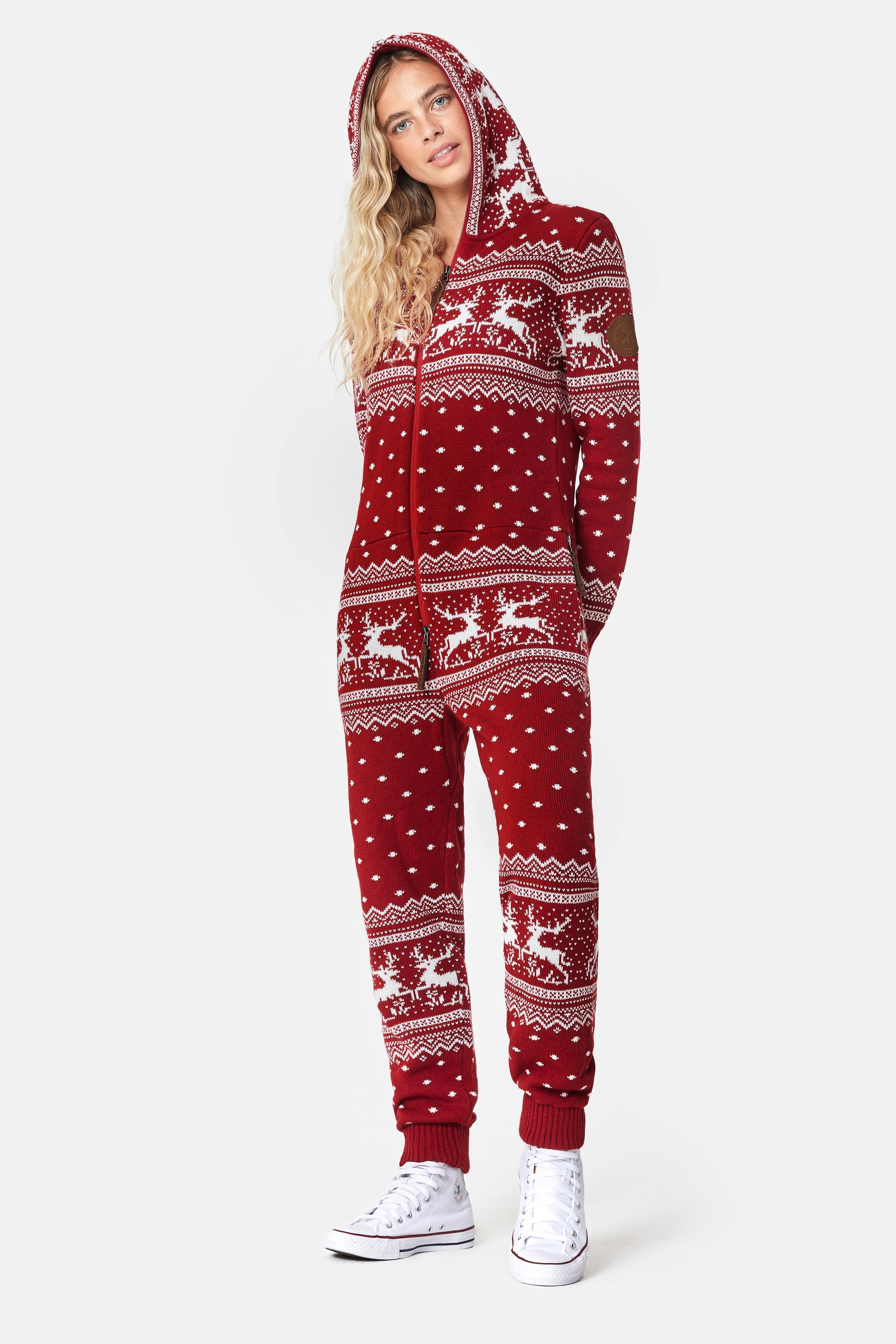 Holidays Are Coming Onesie Jumpsuit Red