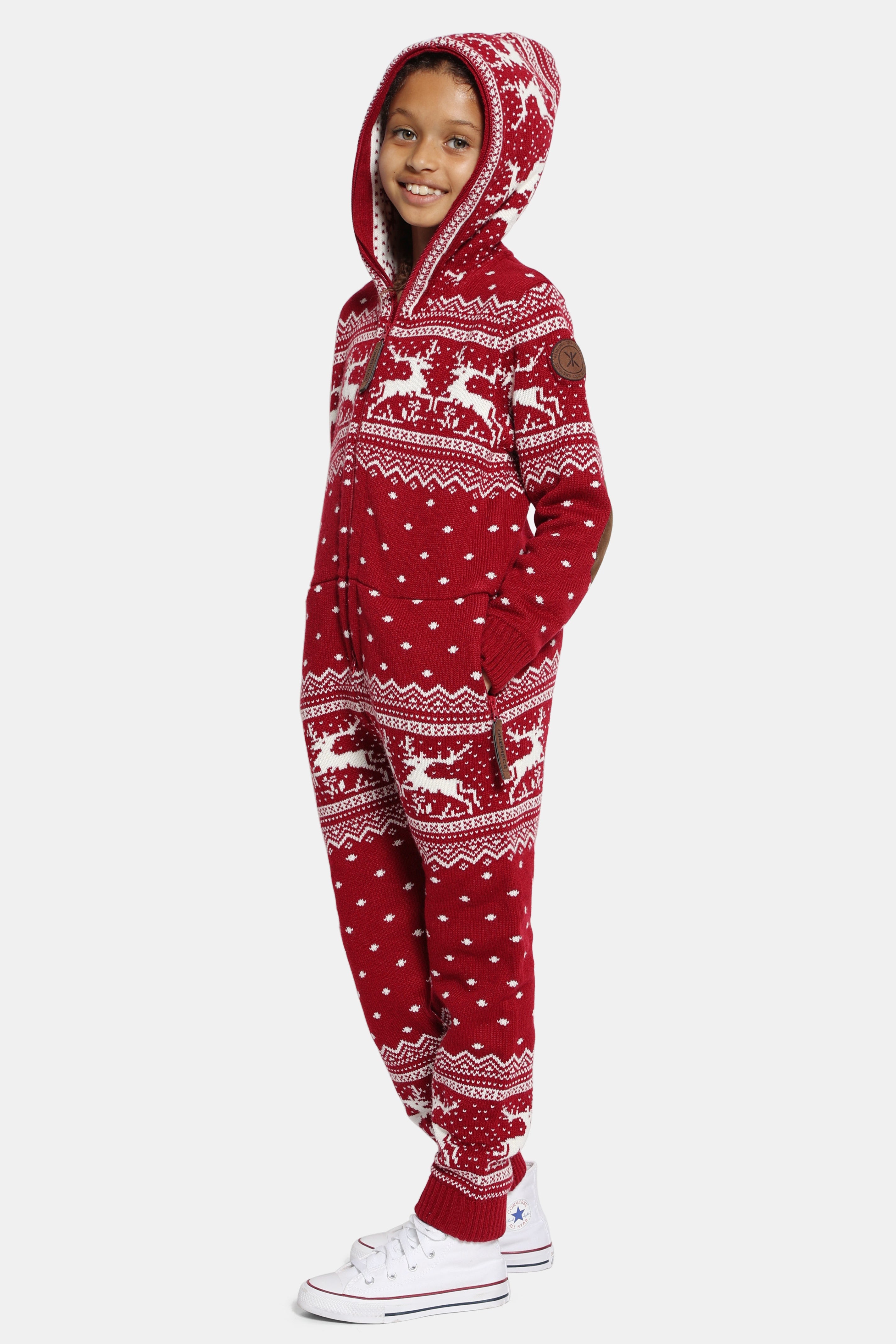 Holidays Are Coming KIDS Onesie Jumpsuit Red
