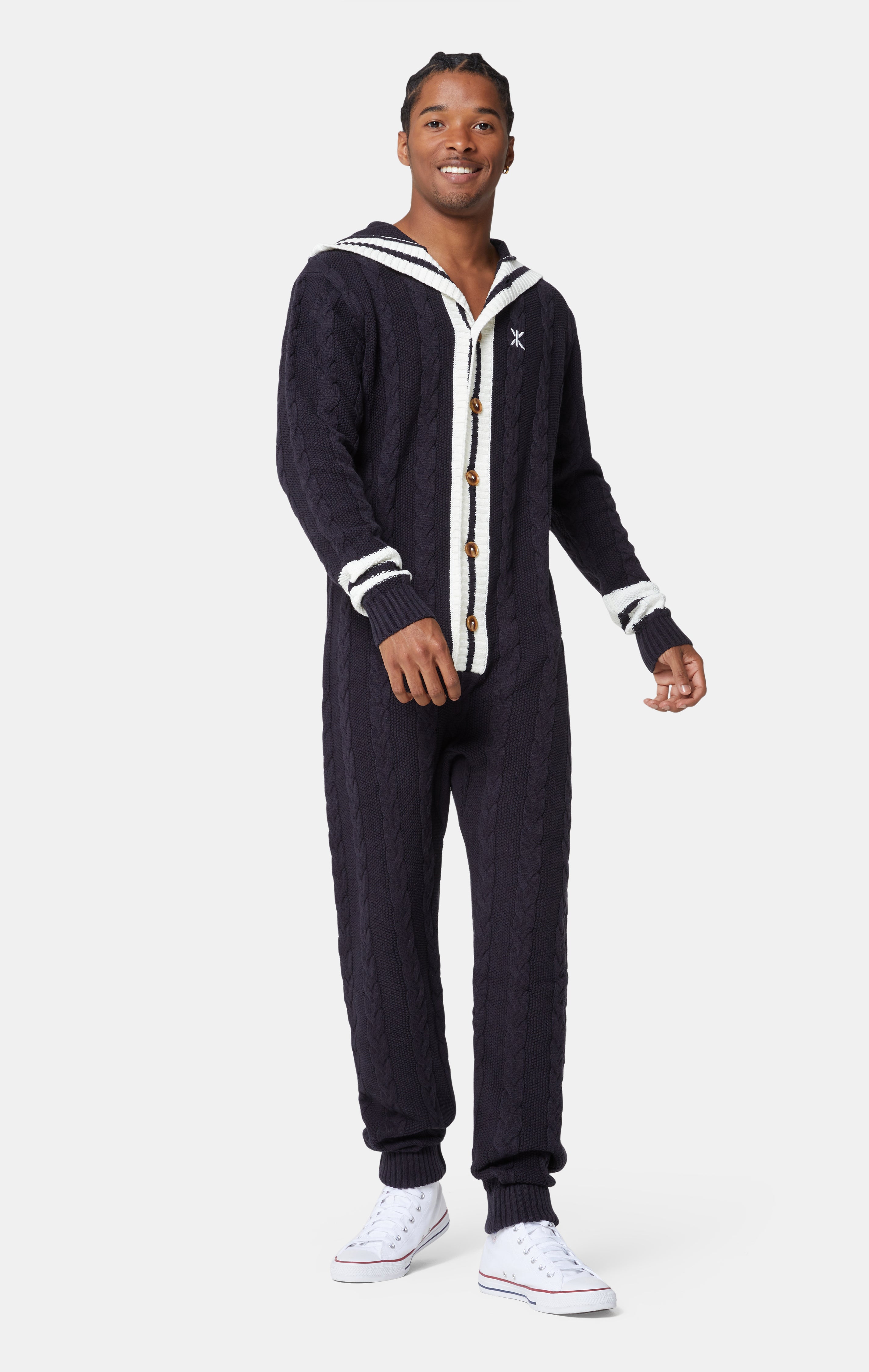 Varsity Jumpsuit Navy