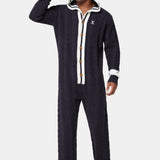 Varsity Jumpsuit Navy