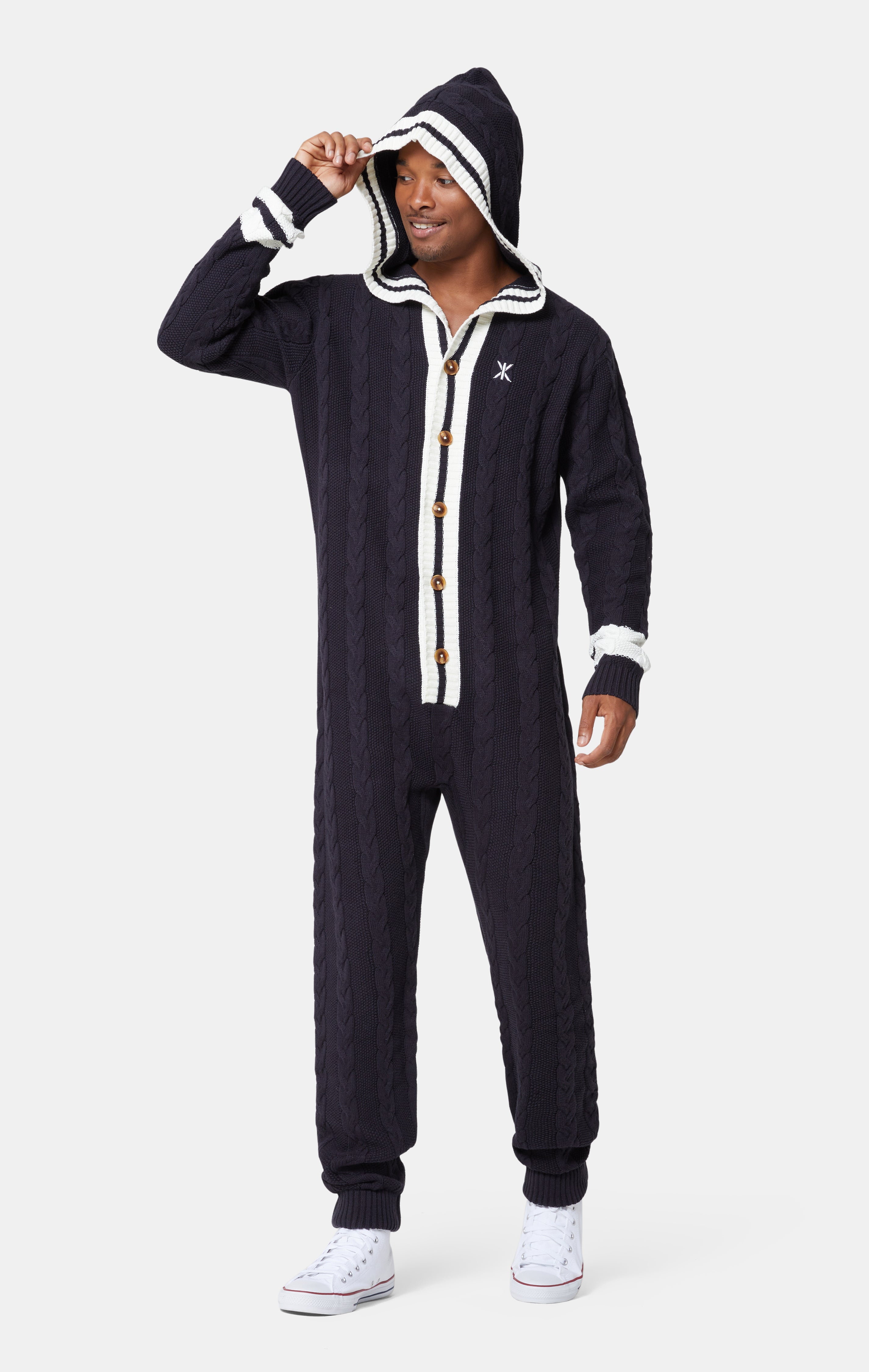 Varsity Jumpsuit Navy