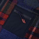 Checkered Fleece Jumpsuit Blue