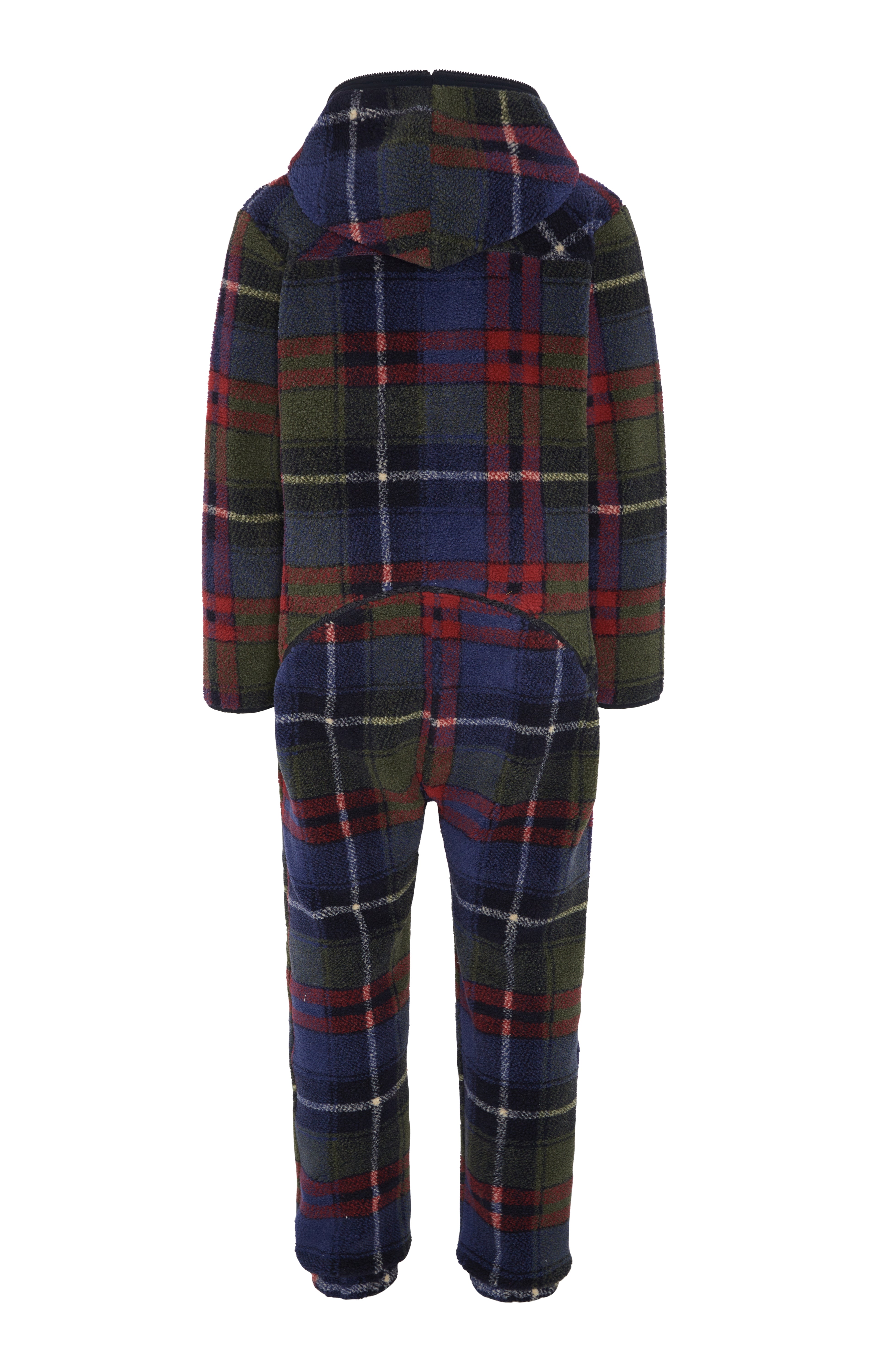 Checkered Fleece Jumpsuit | Blue – Onepiece