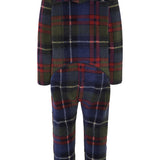 Checkered Fleece Jumpsuit Blue