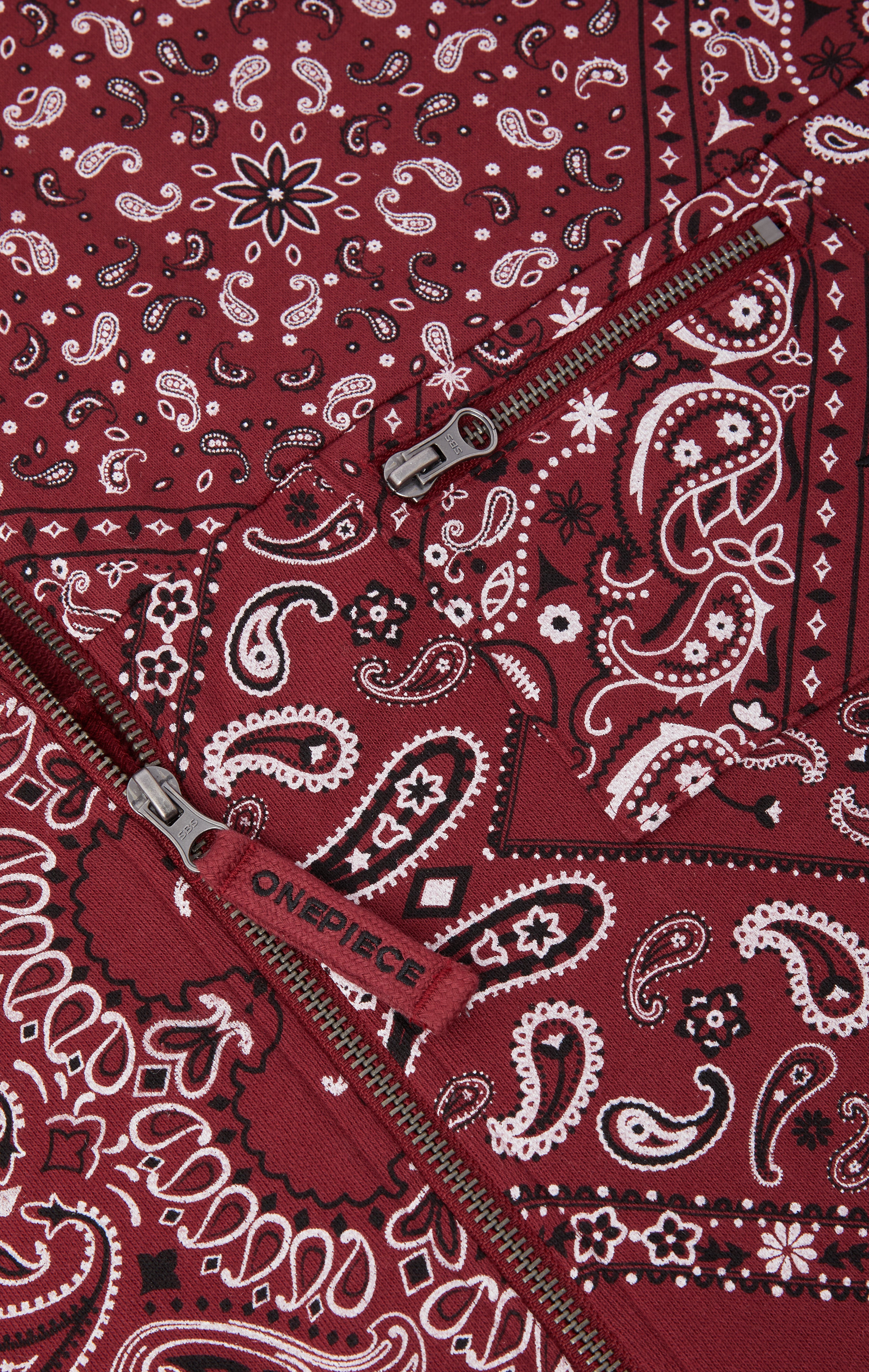 Cargo Baggy Paisley Jumpsuit Red