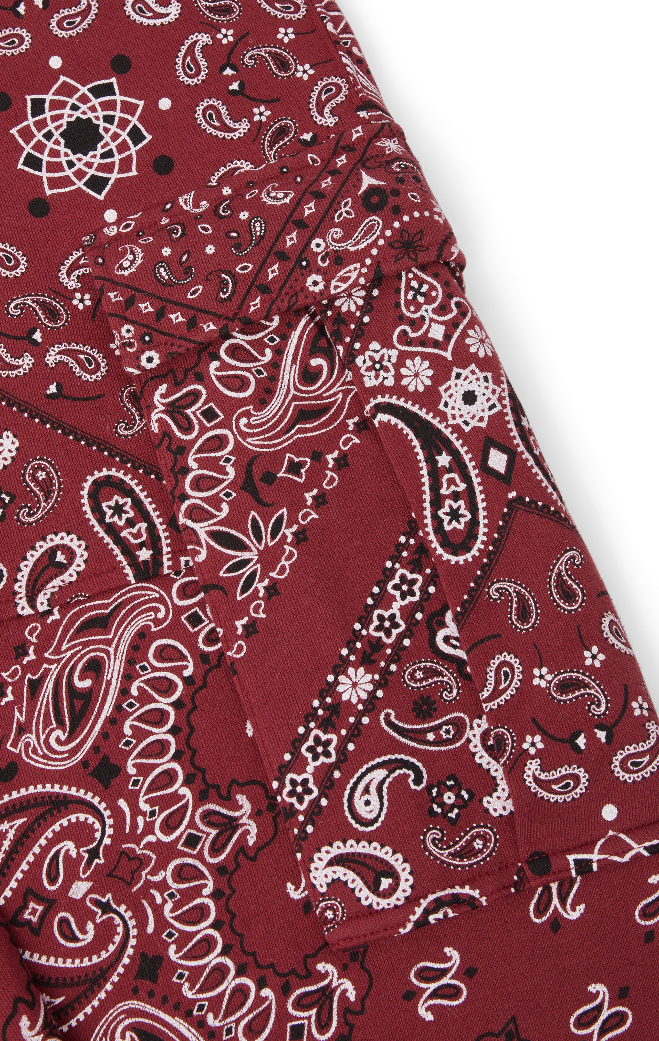 Cargo Baggy Paisley Jumpsuit Red