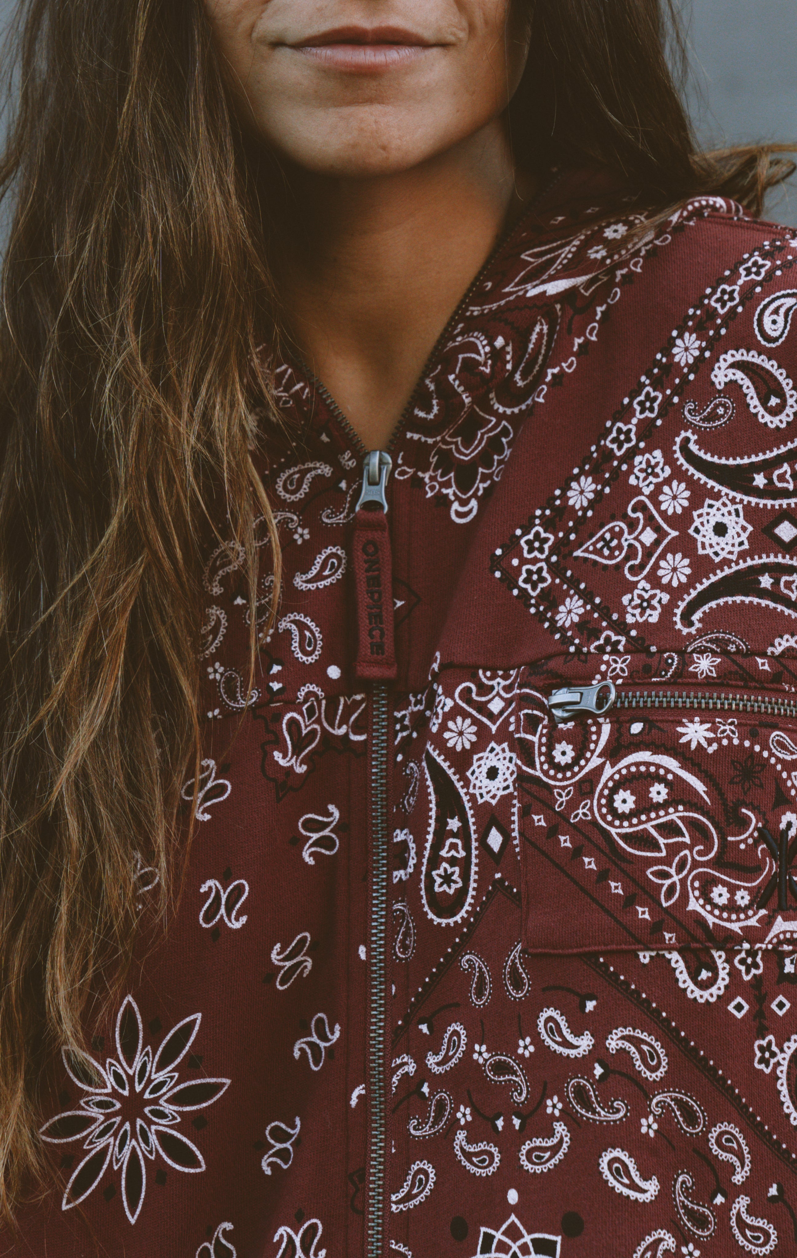 Cargo Baggy Paisley Jumpsuit Red