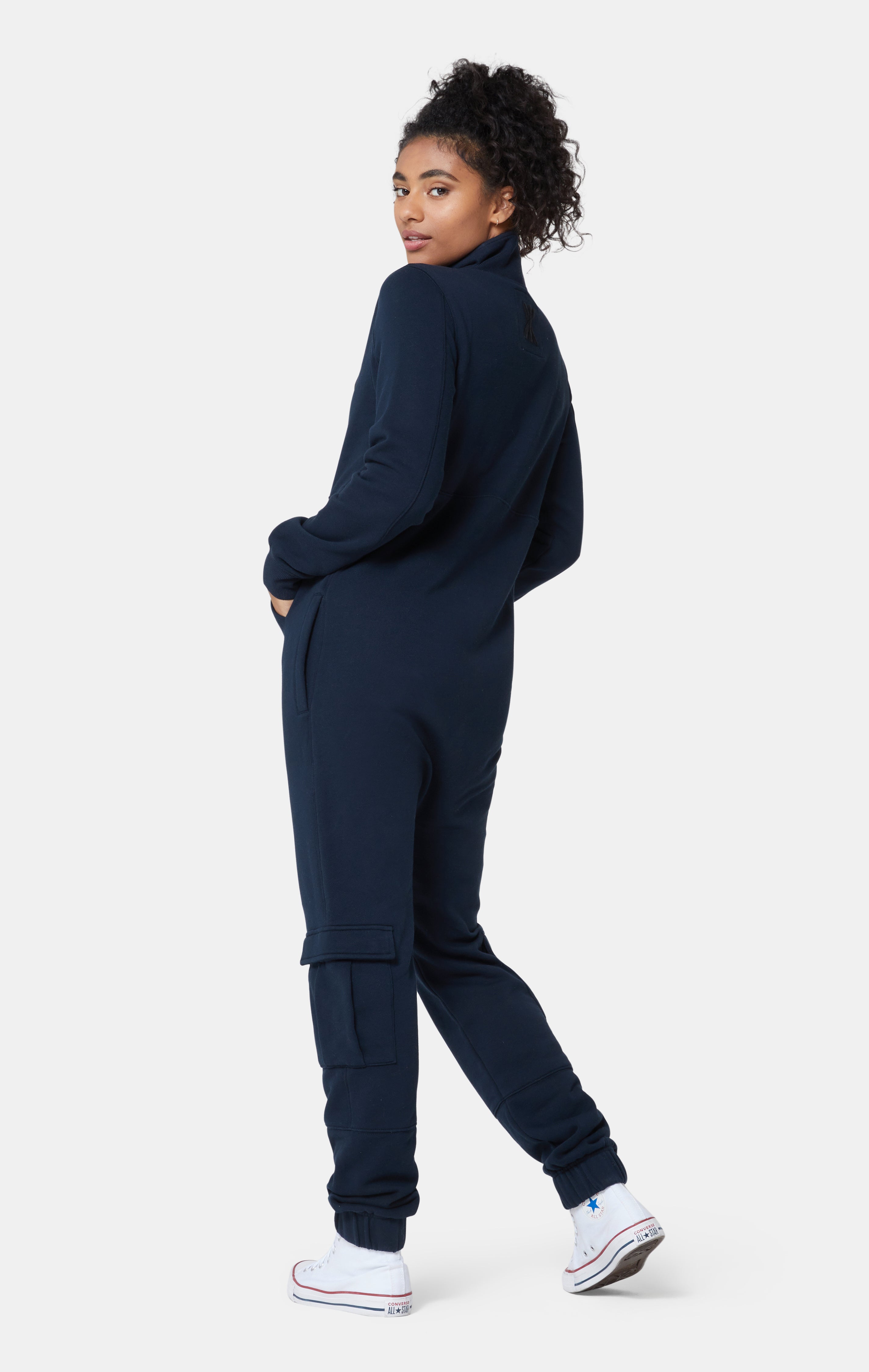Original Onesie Tall Neck Jumpsuit Navy