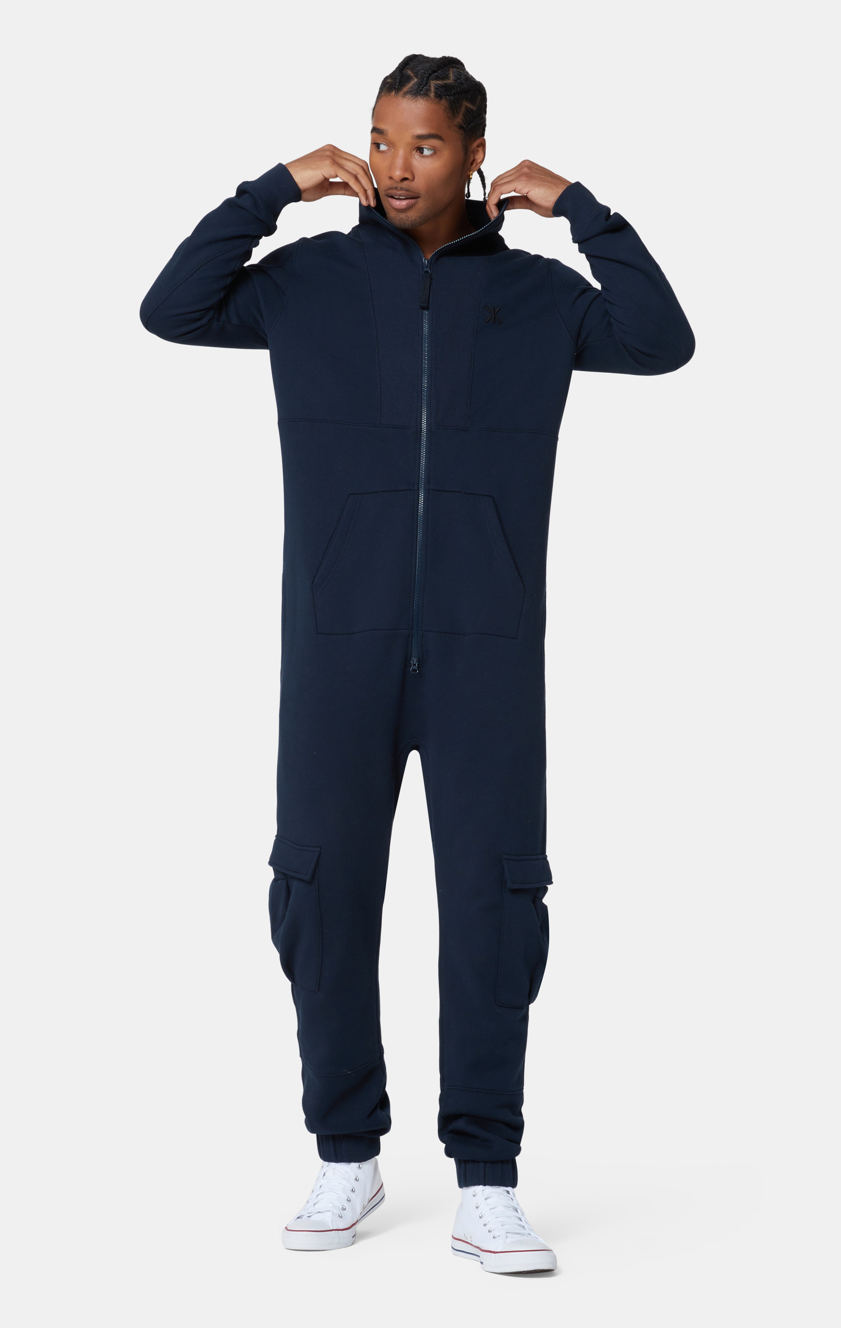 Original Onesie Tall Neck Jumpsuit Navy