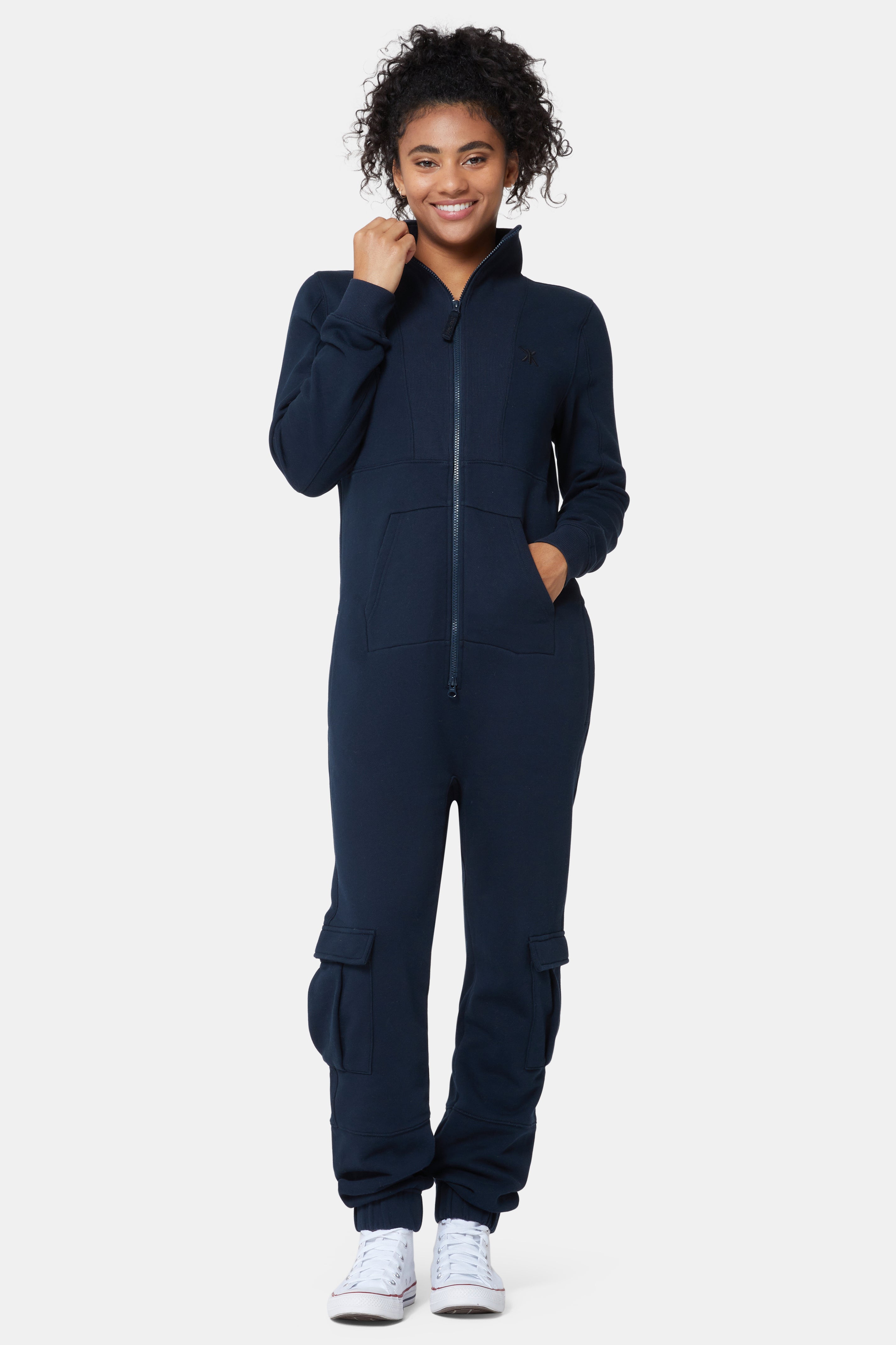 Original Onesie Tall Neck Jumpsuit Navy