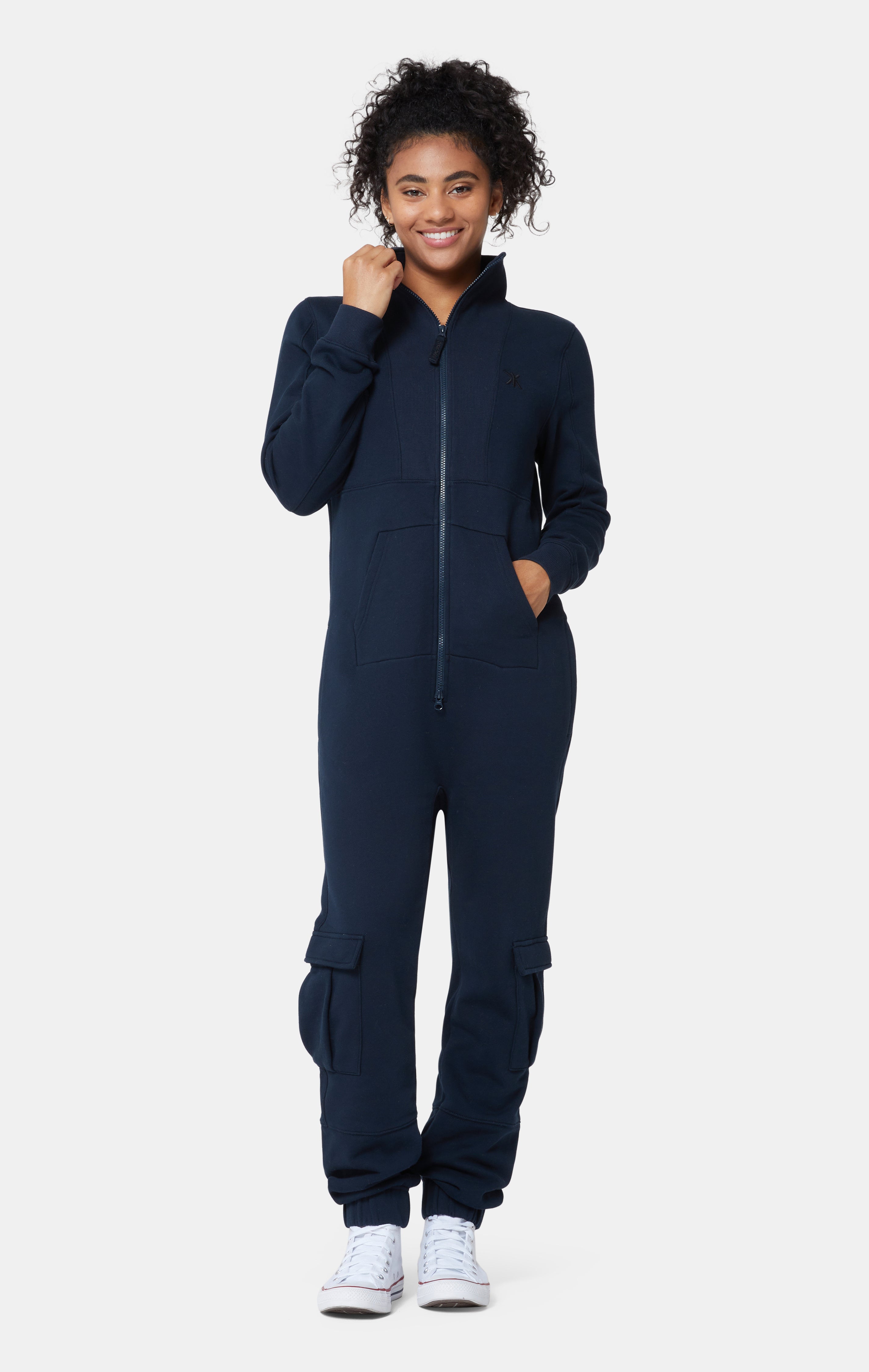 Original Onesie Tall Neck Jumpsuit Navy