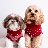 The Dog Holiday Onesie Red