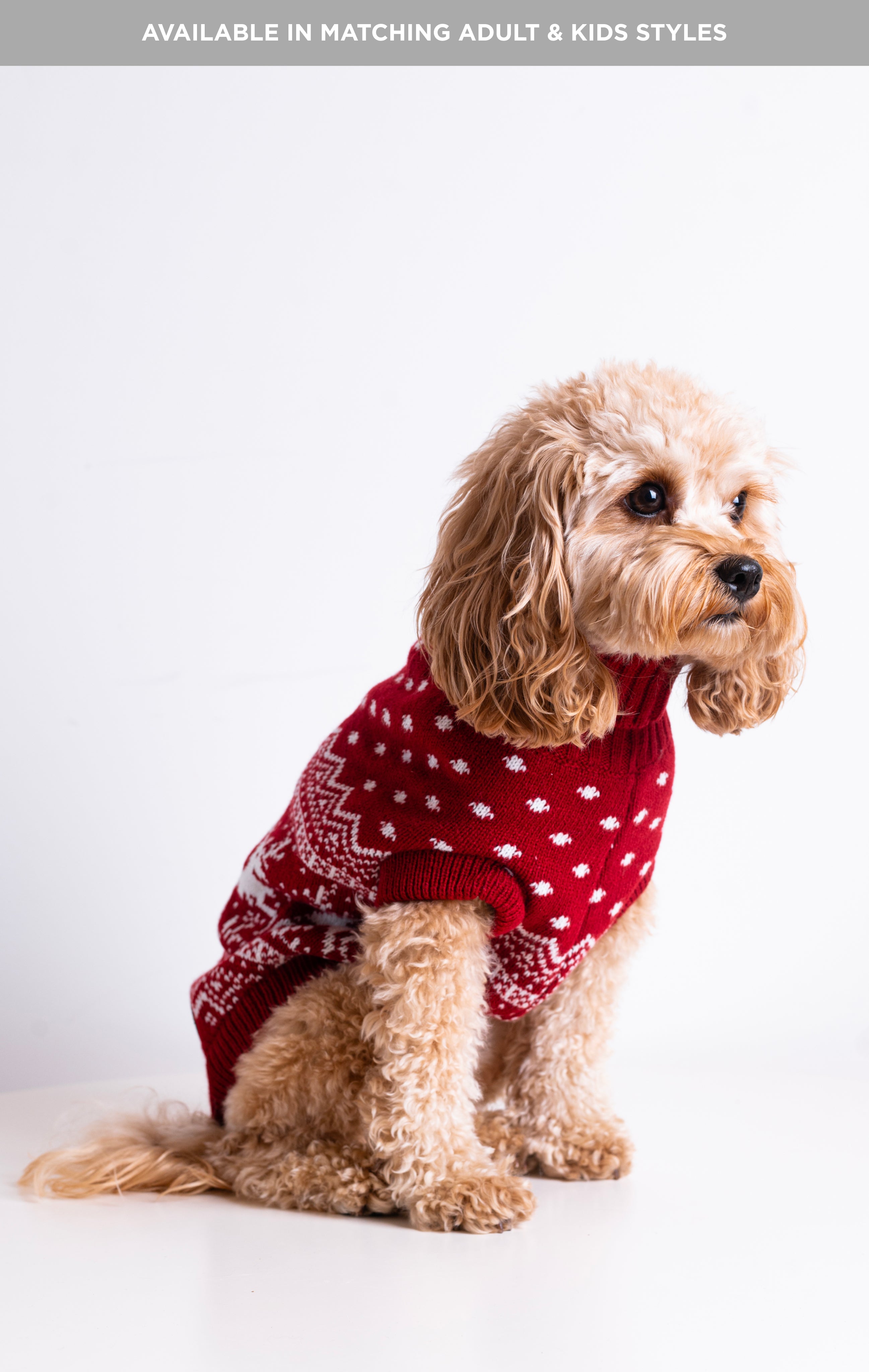 The Dog Holiday Onesie Red
