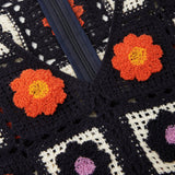 Crochet Jumpsuit Navy