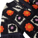 Crochet Jumpsuit Navy