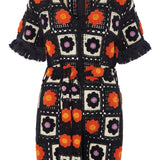 Crochet Jumpsuit Navy