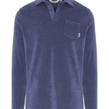 Towel Club Longsleeve Polo Shirt Dusty Navy