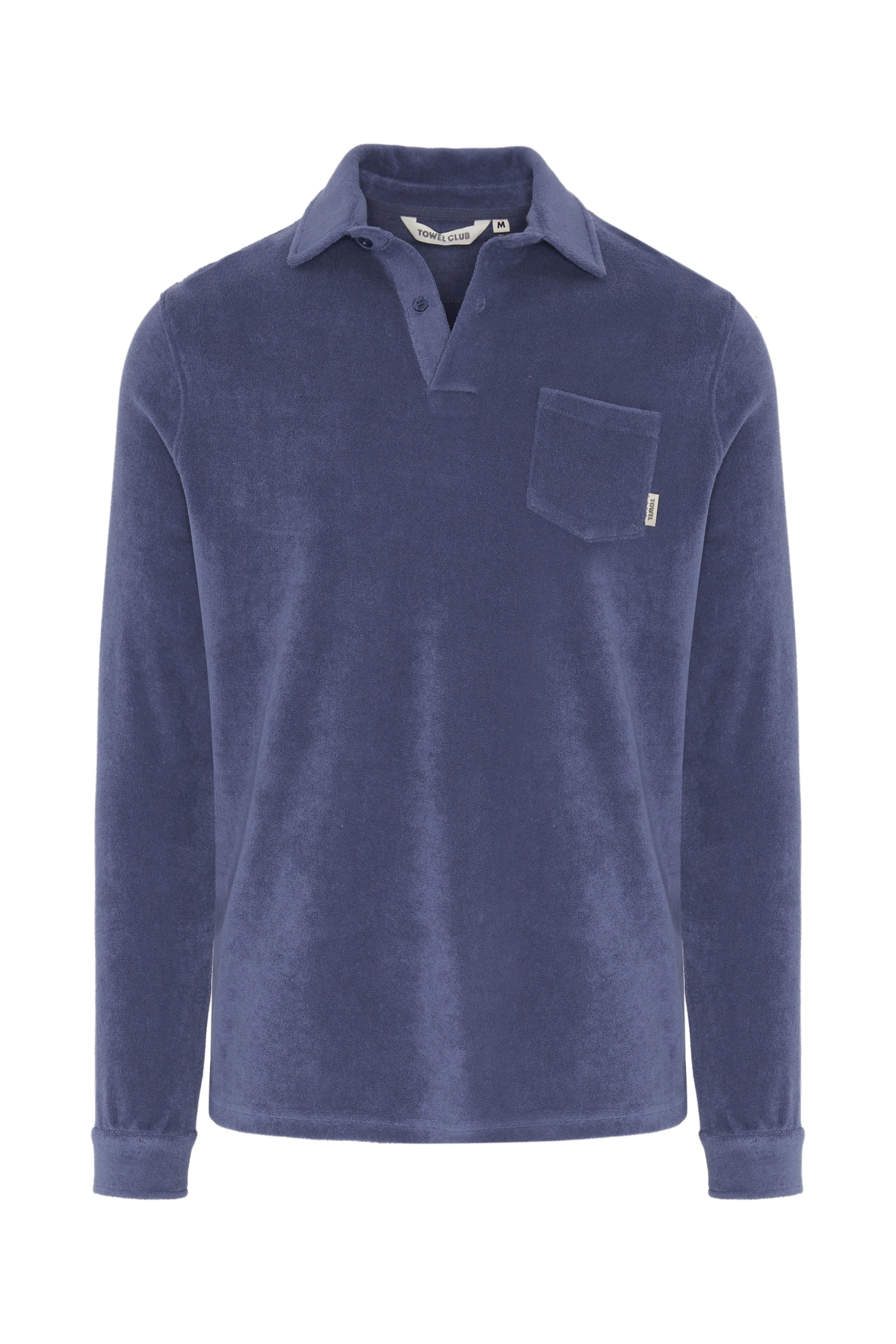 Towel Club Longsleeve Polo Shirt Dusty Navy