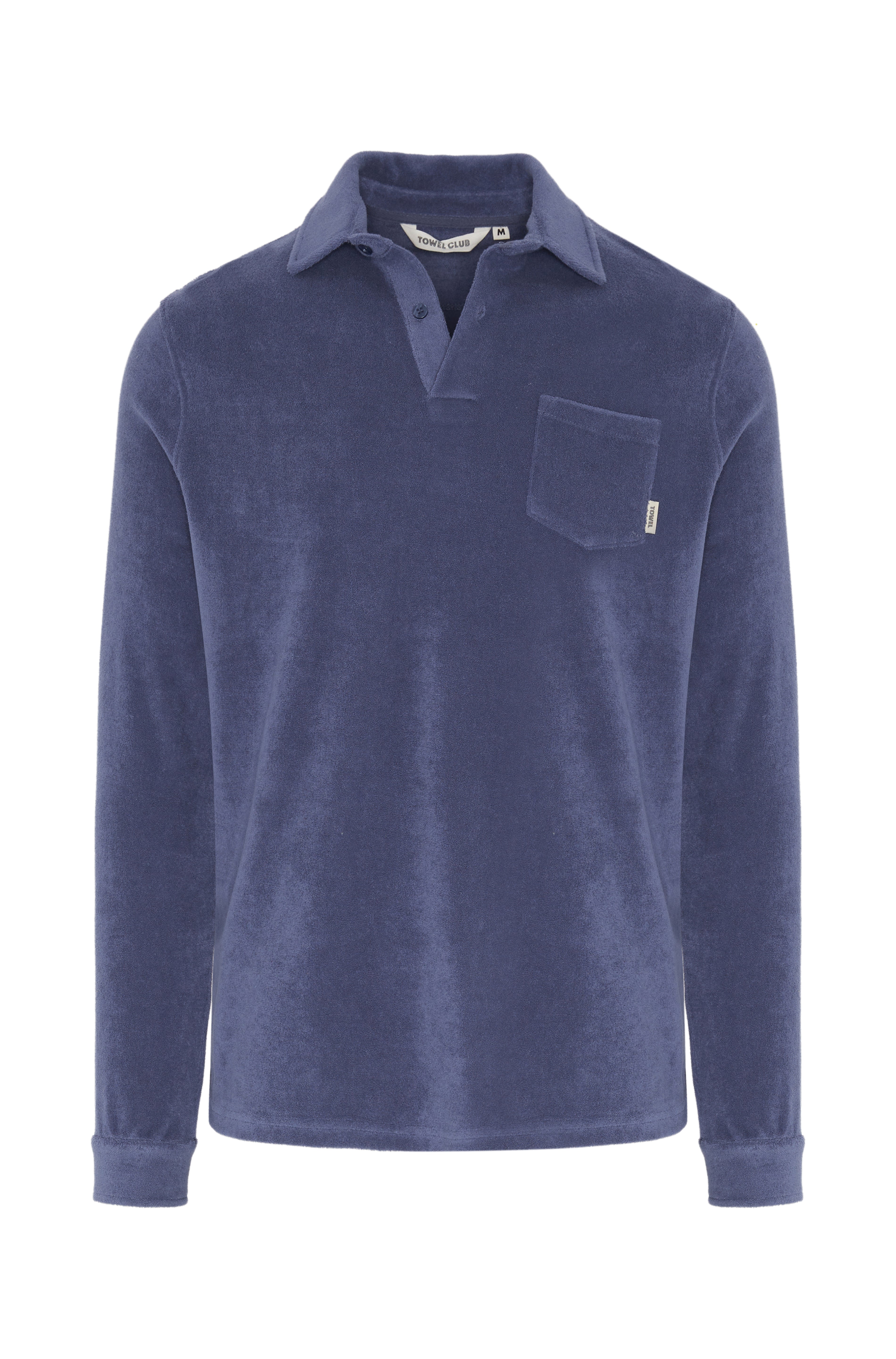 Towel Club Longsleeve Polo Shirt Dusty Navy