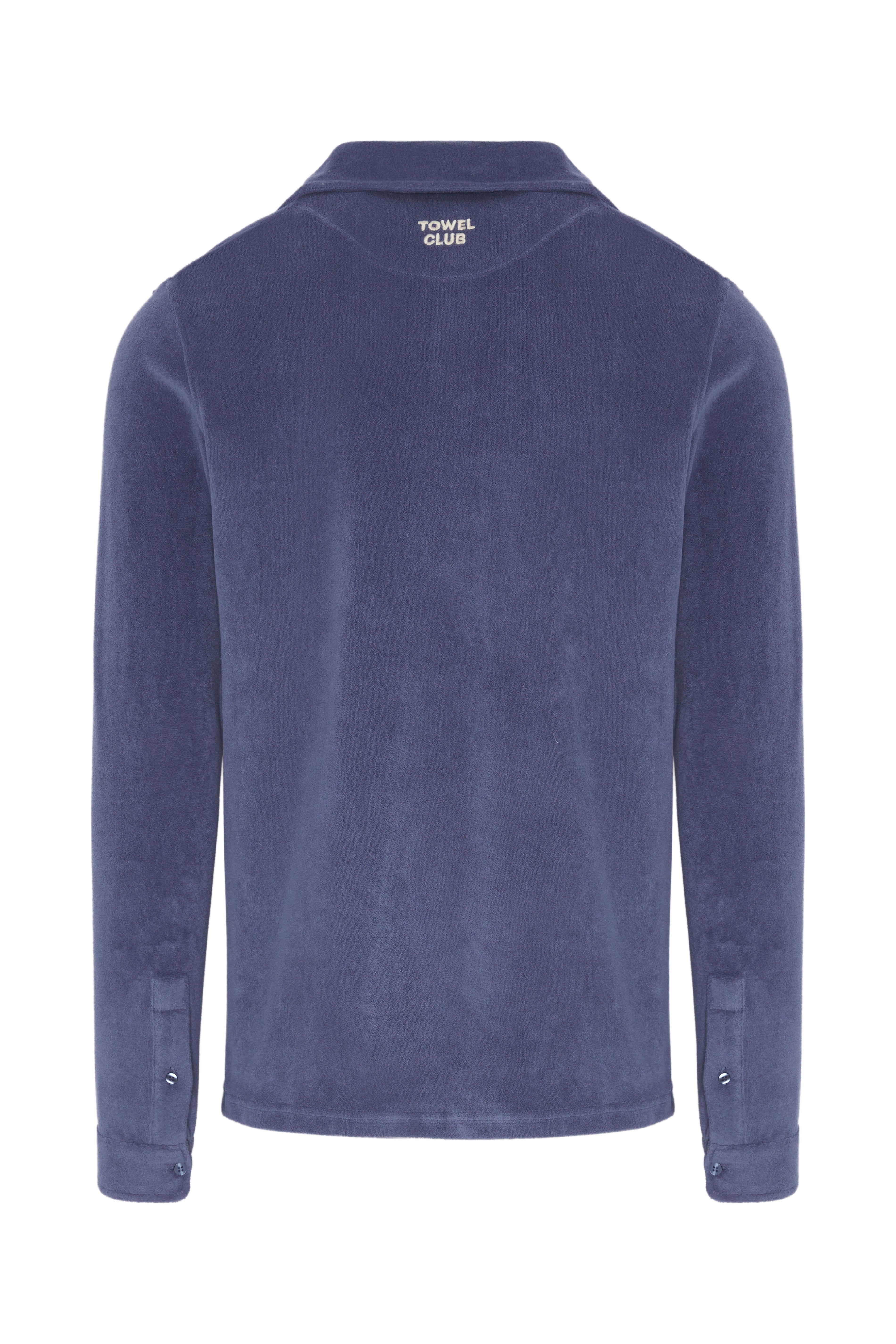 Towel Club Longsleeve Polo Shirt Dusty Navy