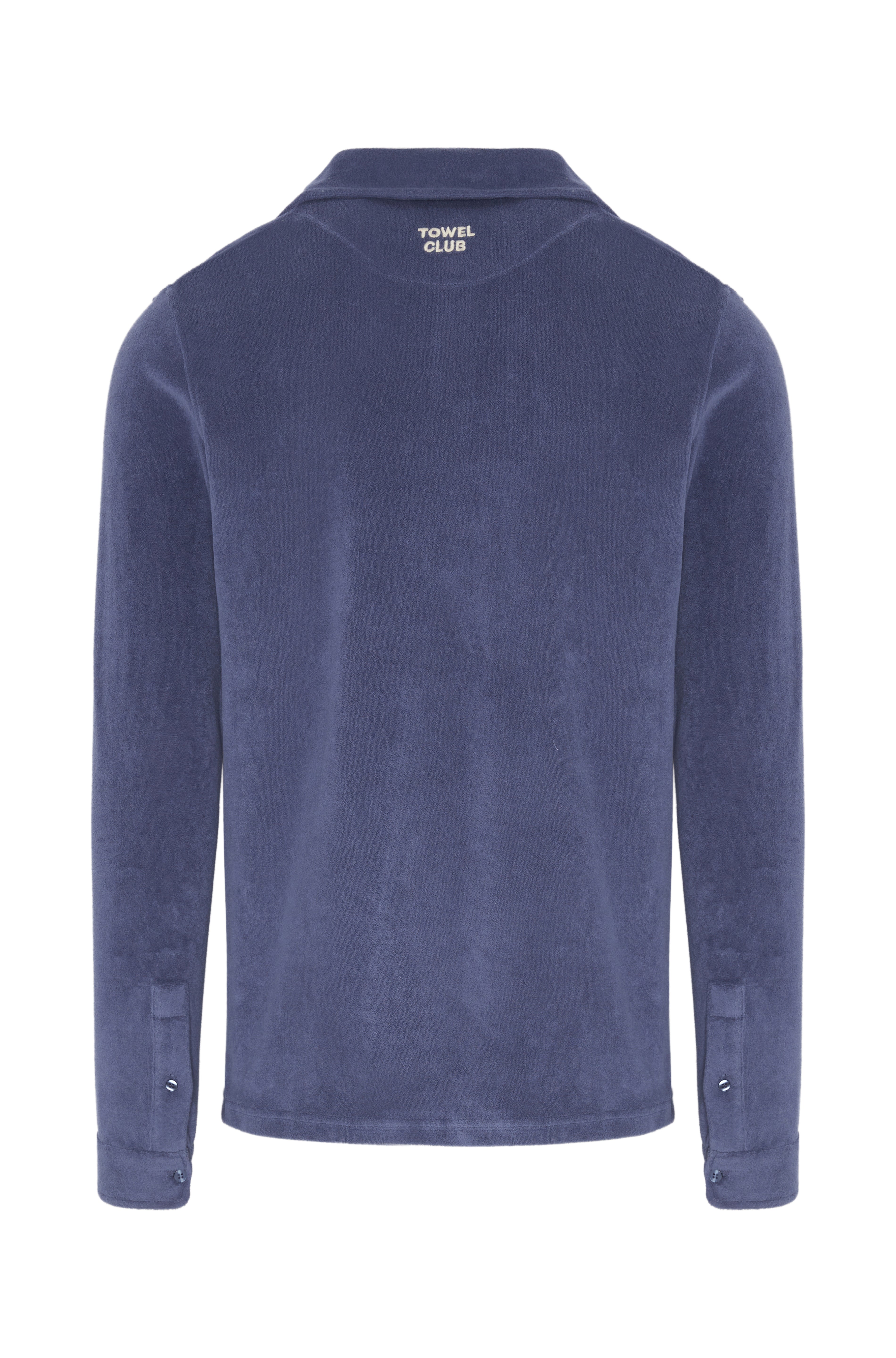 Towel Club Longsleeve Polo Shirt Dusty Navy
