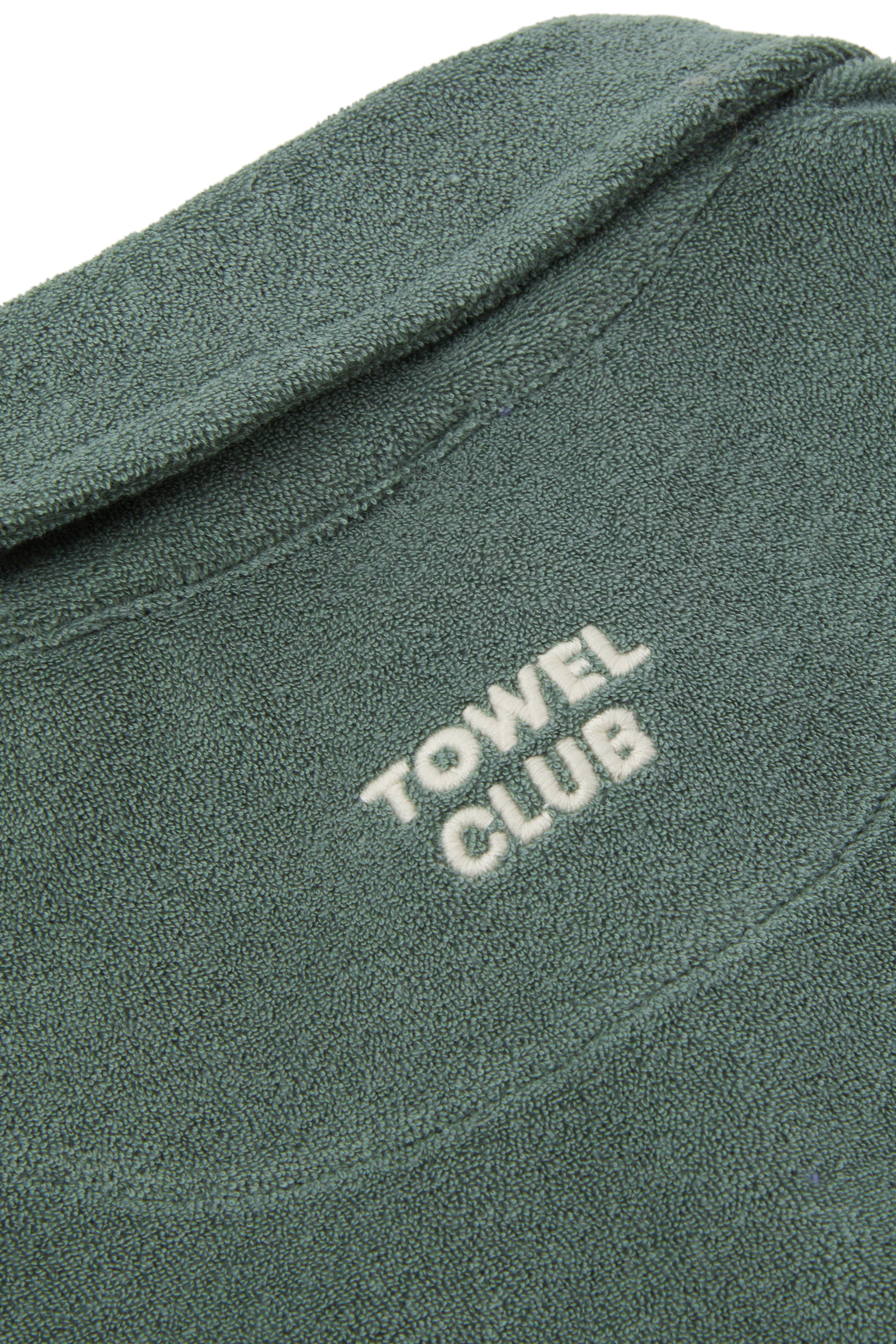 Towel Club Longsleeve Polo Shirt Dusty Green