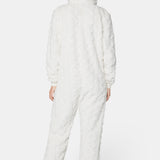 Puppy Cable Jumpsuit Off White