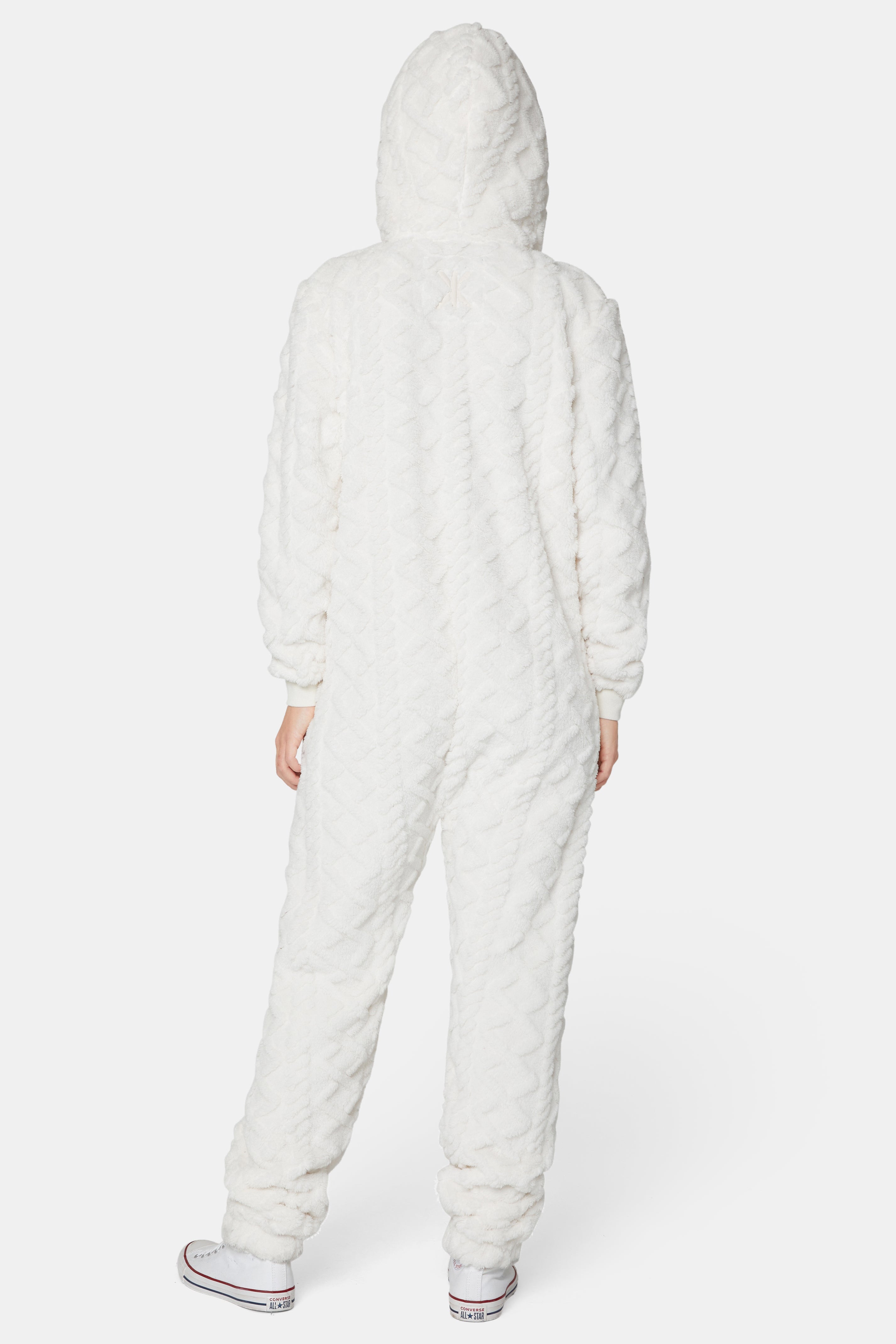 Puppy Cable Jumpsuit Off White