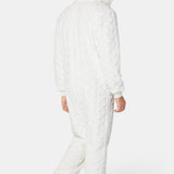 Puppy Cable Jumpsuit Off White