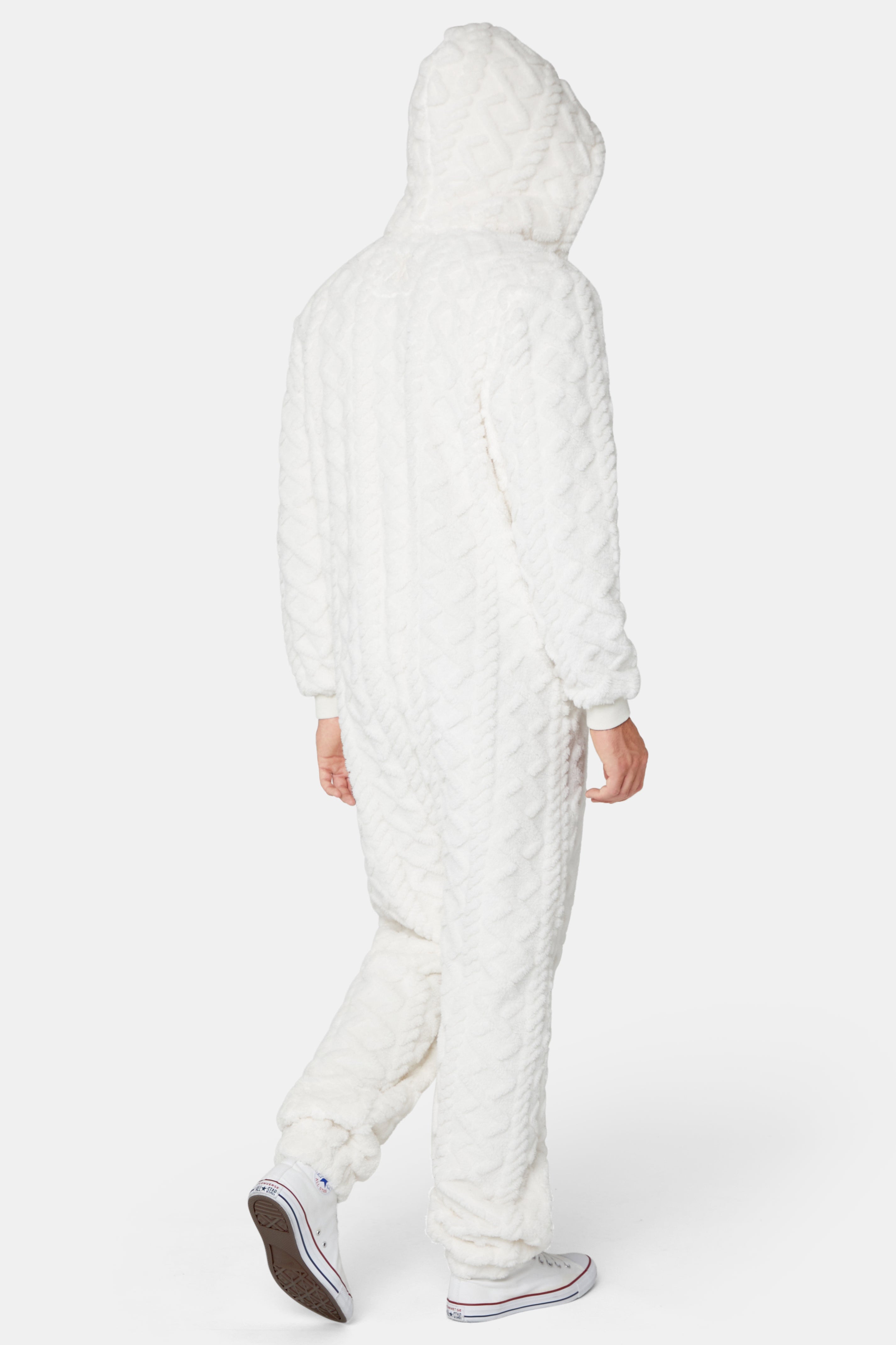 Puppy Cable Jumpsuit Off White
