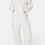 Puppy Cable Jumpsuit Off White