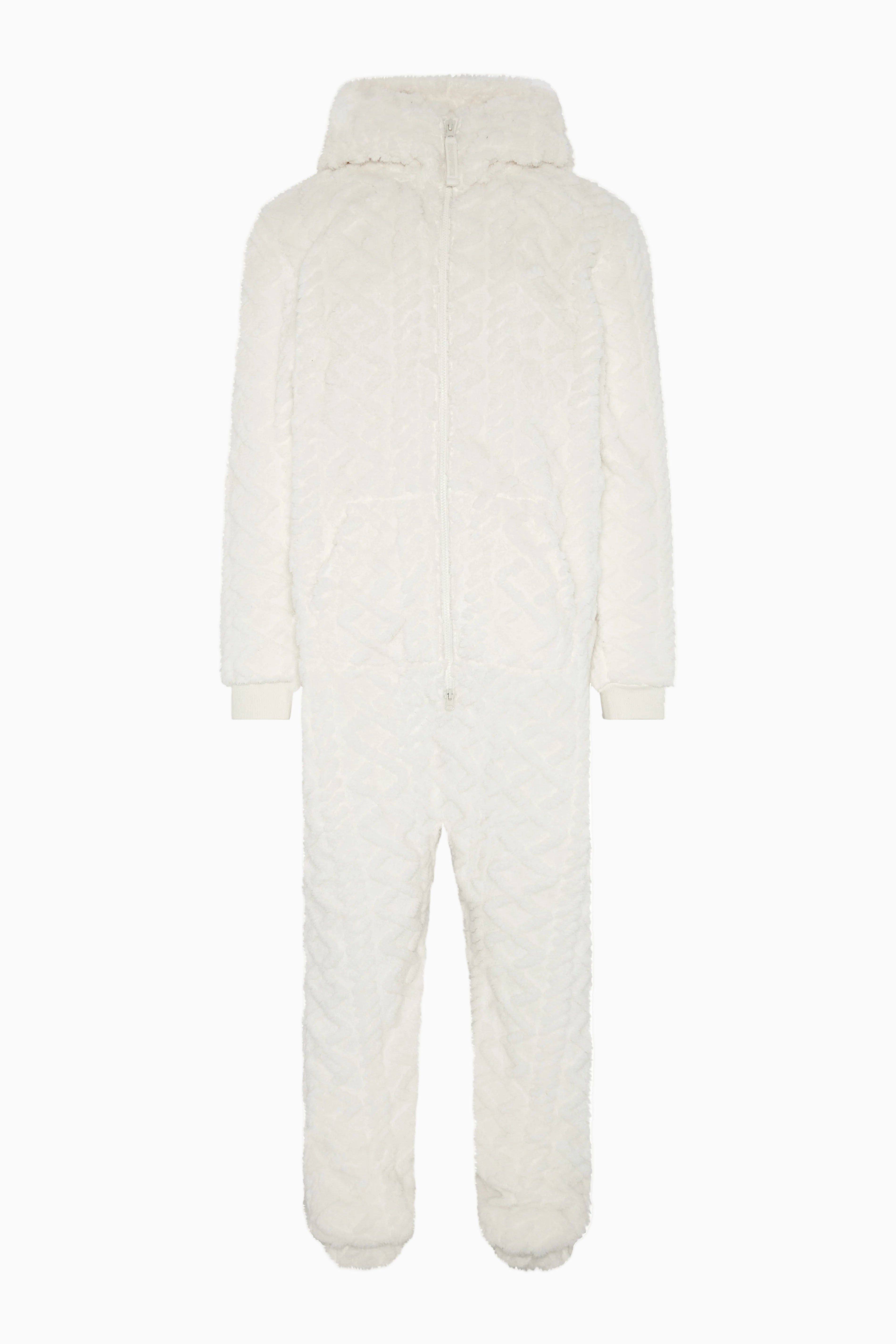 Puppy Cable Jumpsuit Off White