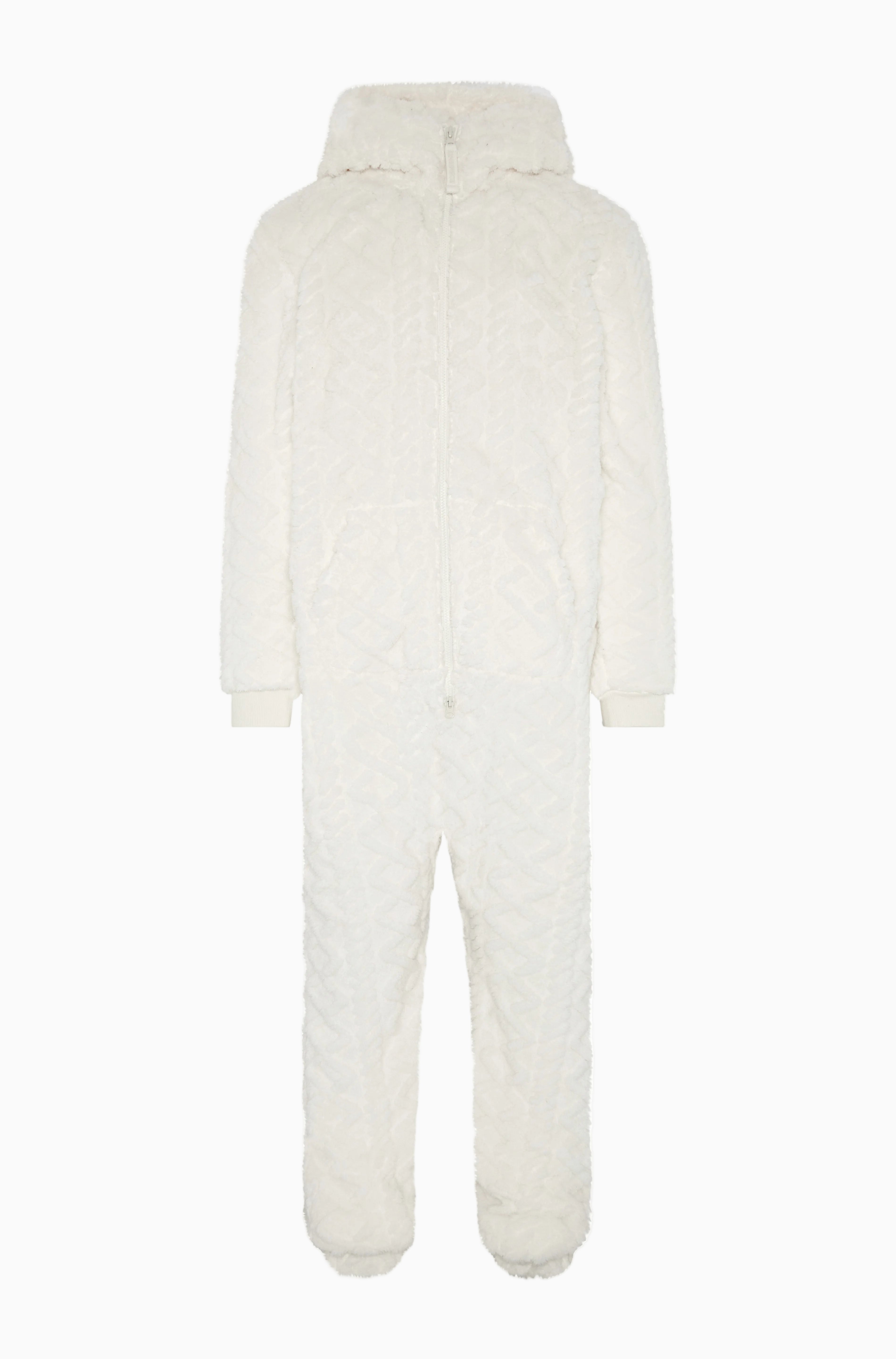 Puppy Cable Jumpsuit Off White