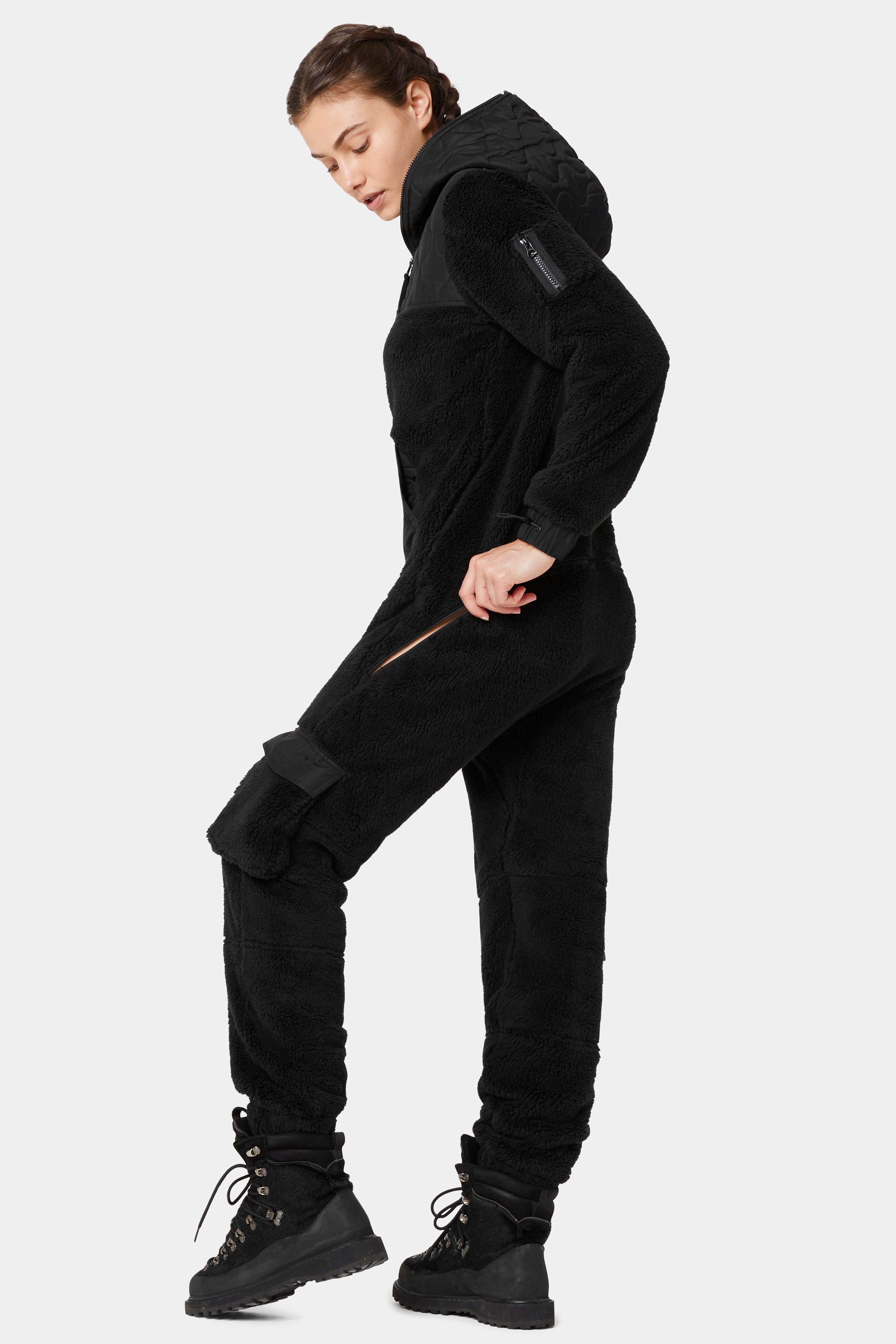 Puppy Cargo Jumpsuit Black
