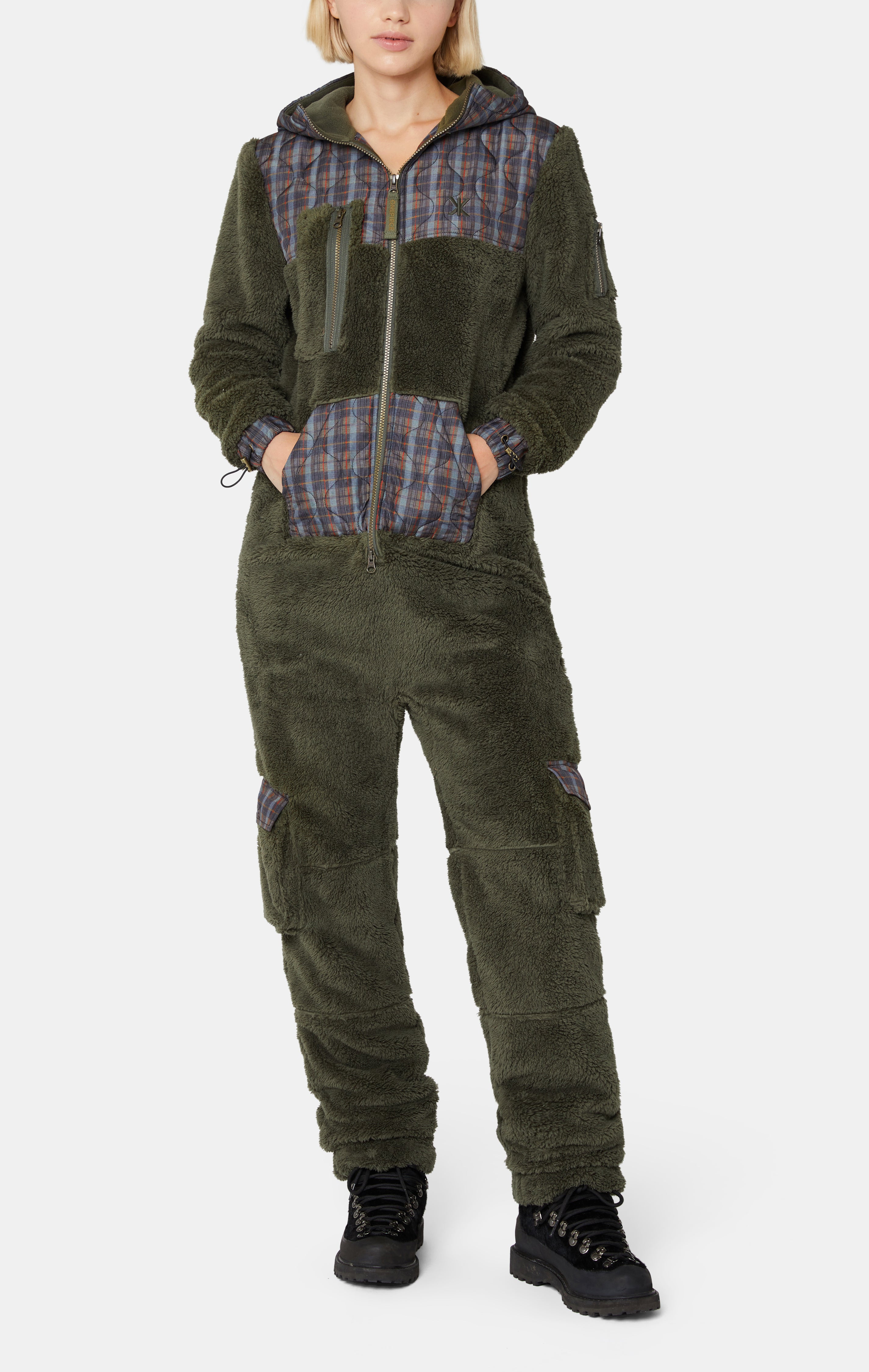 Puppy Cargo Jumpsuit Green