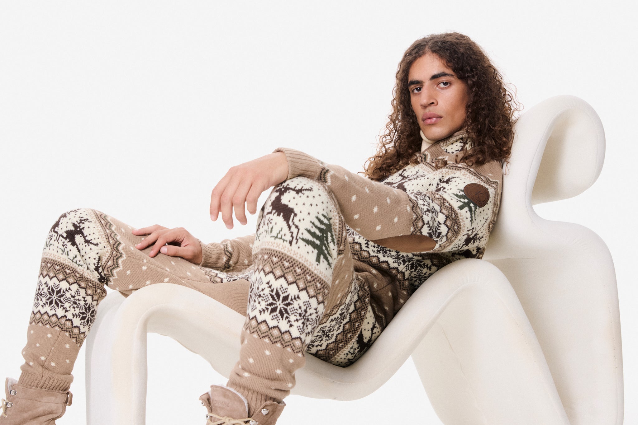 Holidays Are Coming Jumpsuit Brown