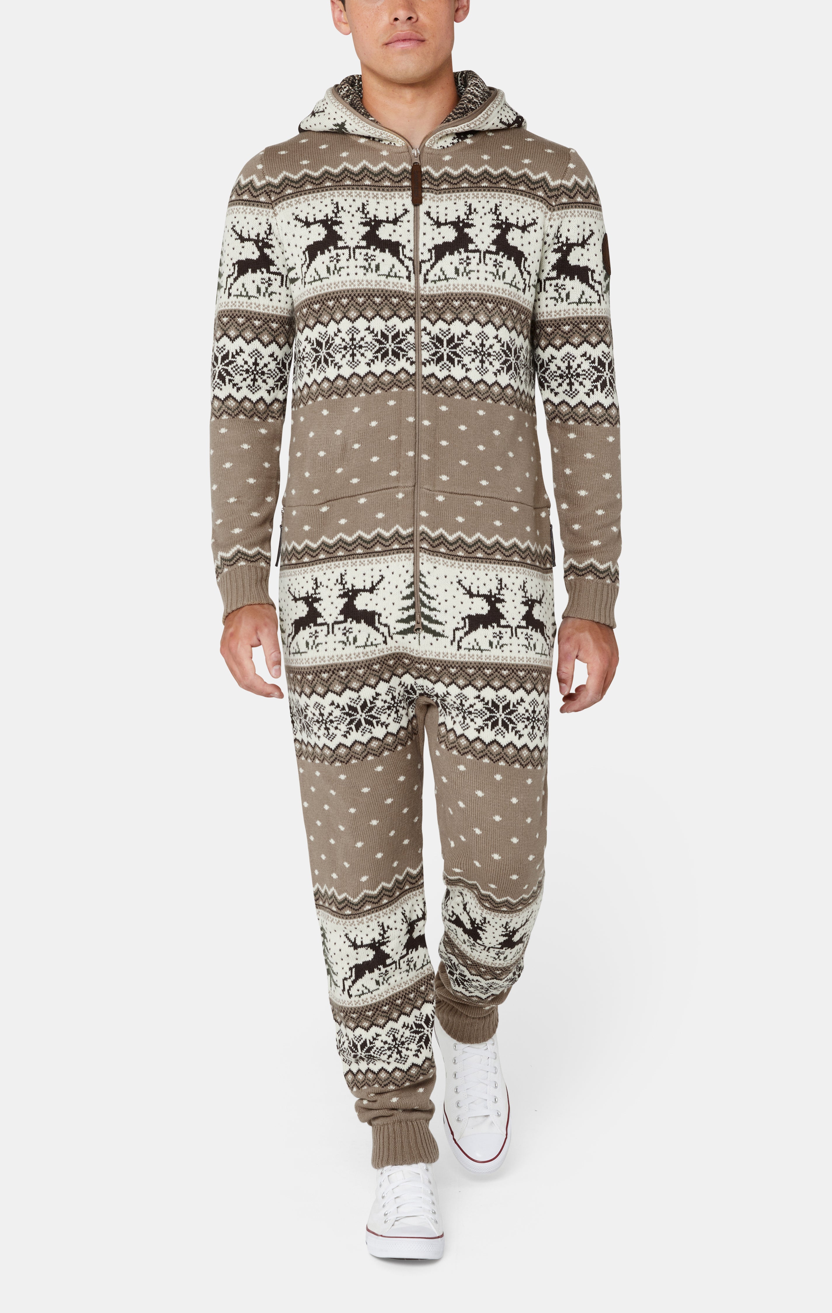Holidays Are Coming Jumpsuit Brown