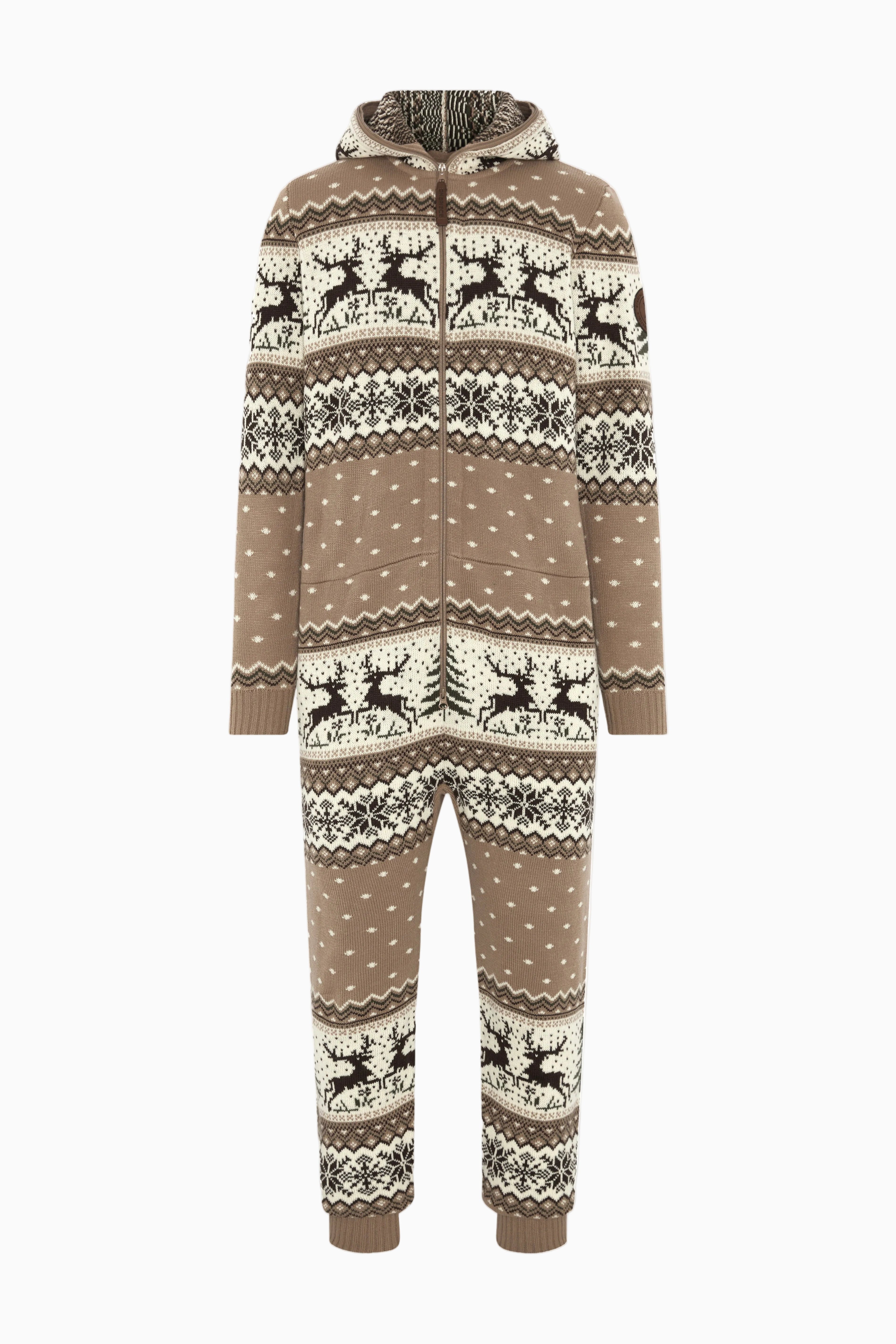 Holidays Are Coming Jumpsuit Brown