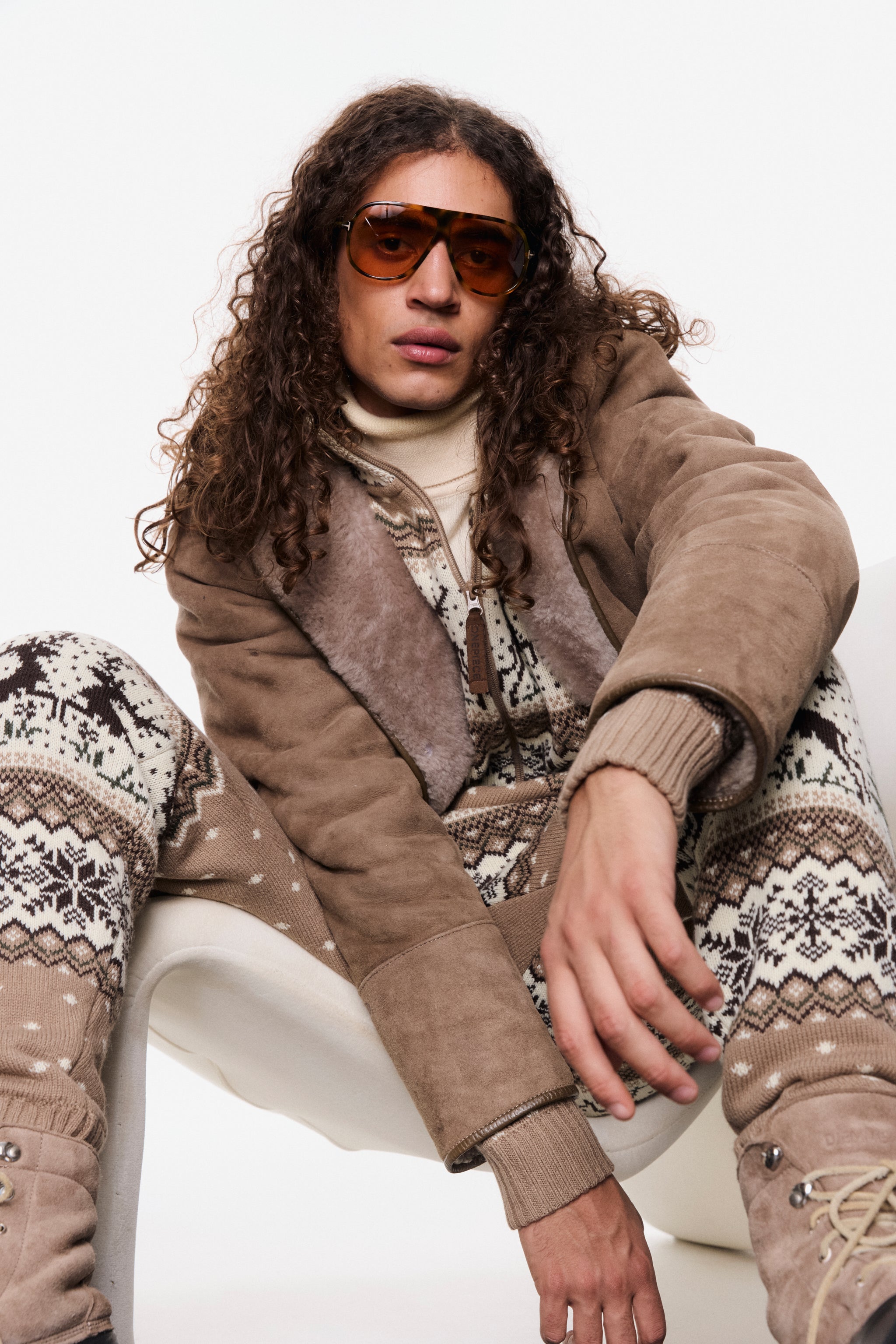 Holidays Are Coming Jumpsuit Brown